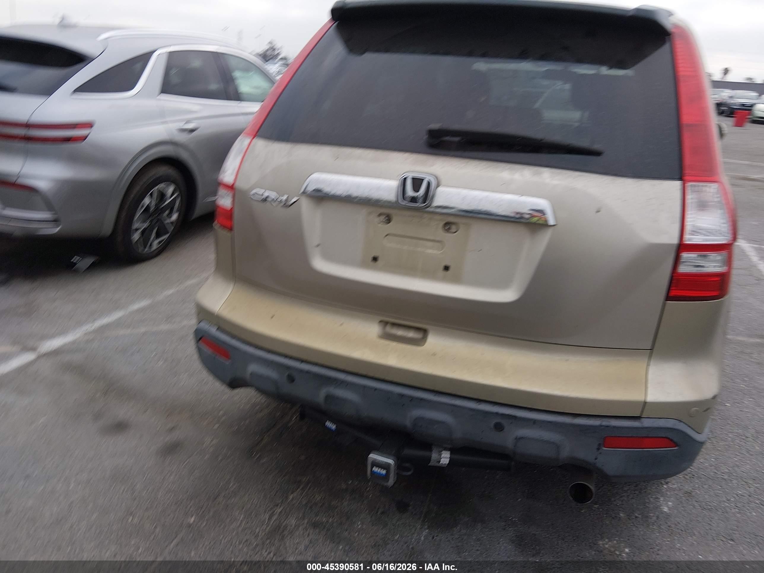 2008 Honda Cr-v Ex-l Золотой vin: JHLRE38718C056859