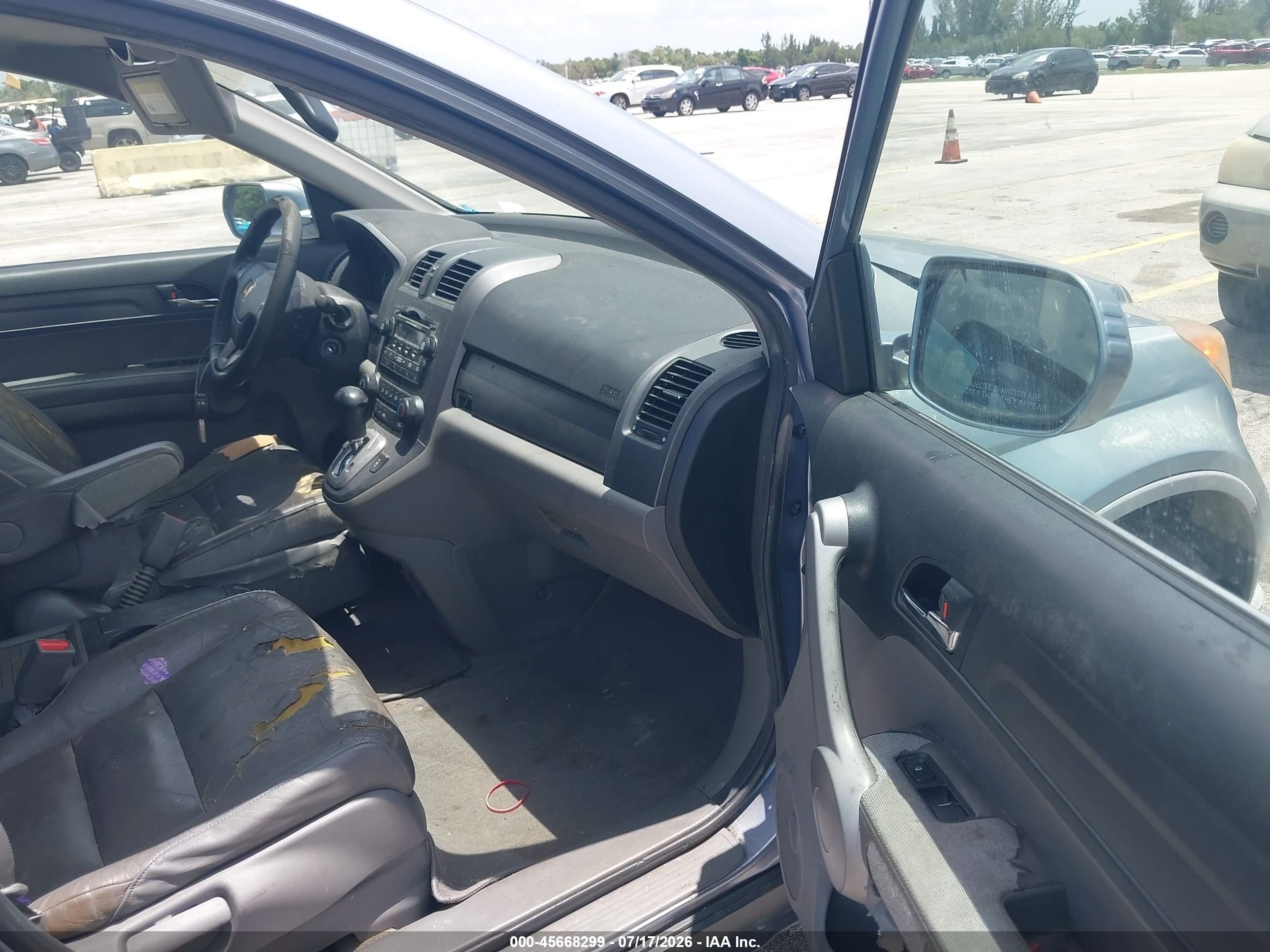 2007 Honda Cr-v Ex-l Blue vin: JHLRE38727C005479
