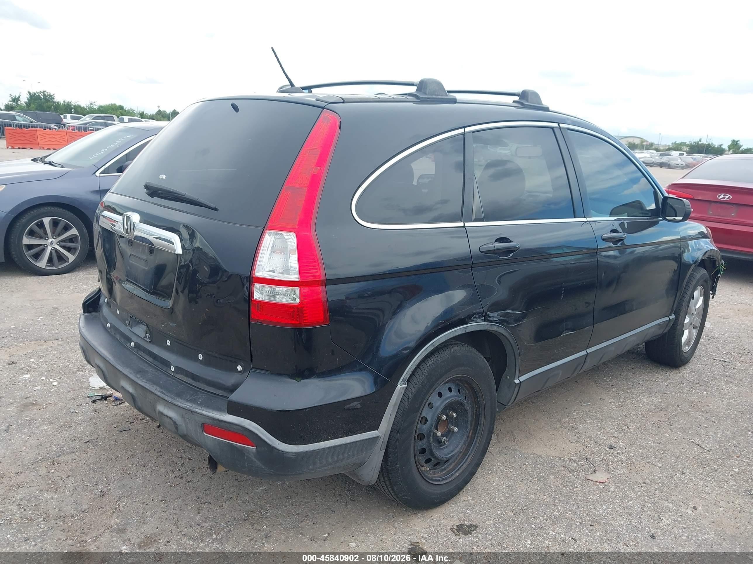 2007 Honda Cr-v Ex-l Black vin: JHLRE38727C071661