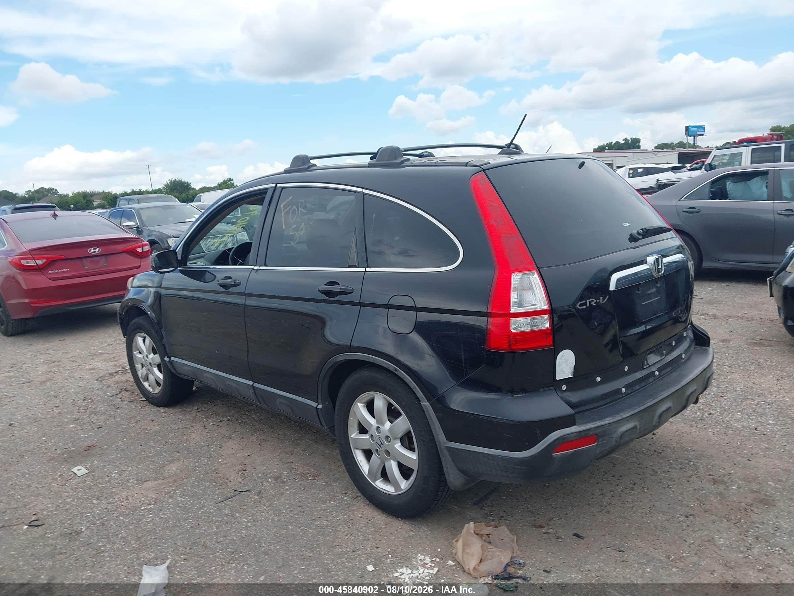 2007 Honda Cr-v Ex-l Black vin: JHLRE38727C071661