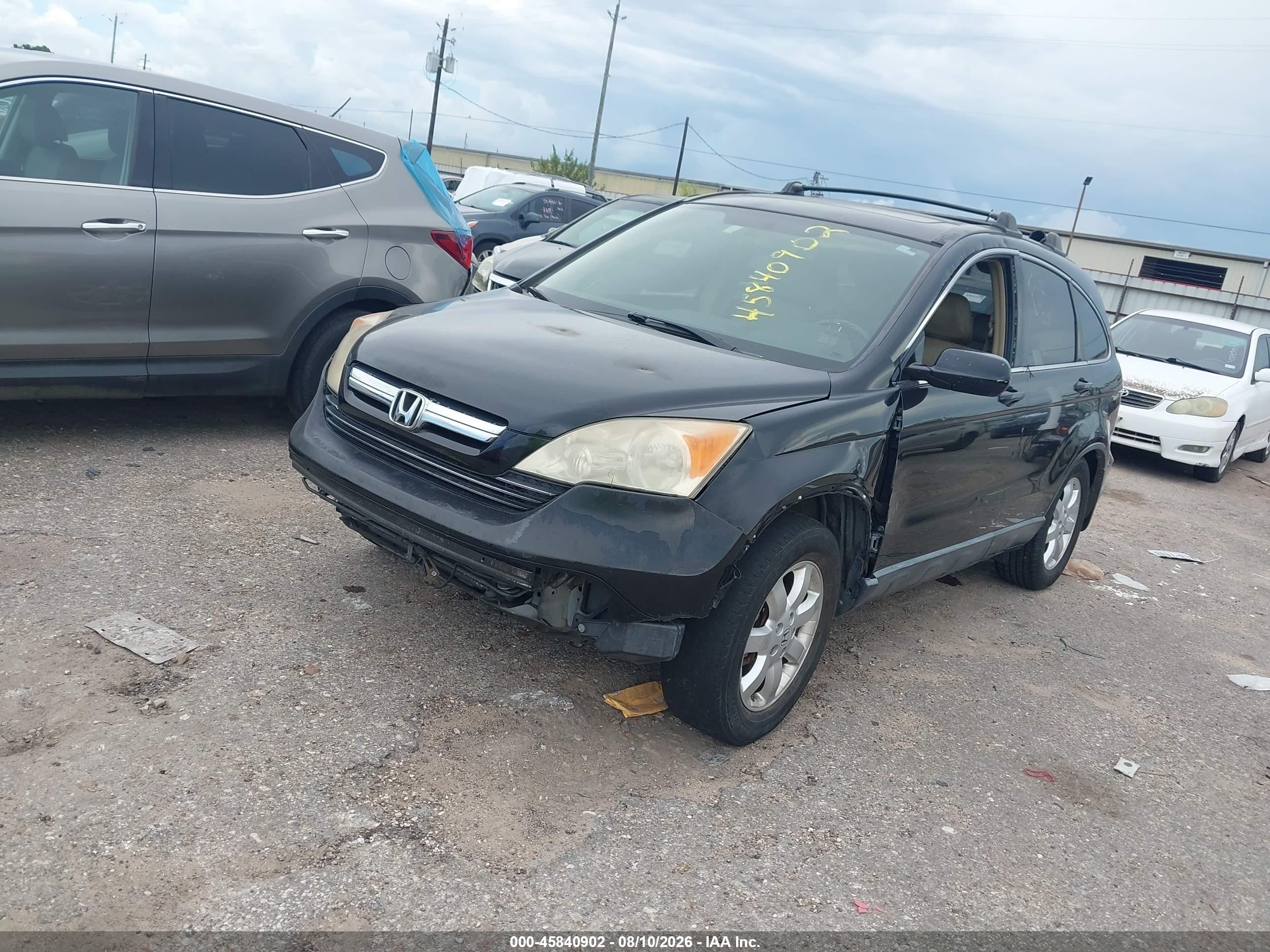 2007 Honda Cr-v Ex-l Black vin: JHLRE38727C071661