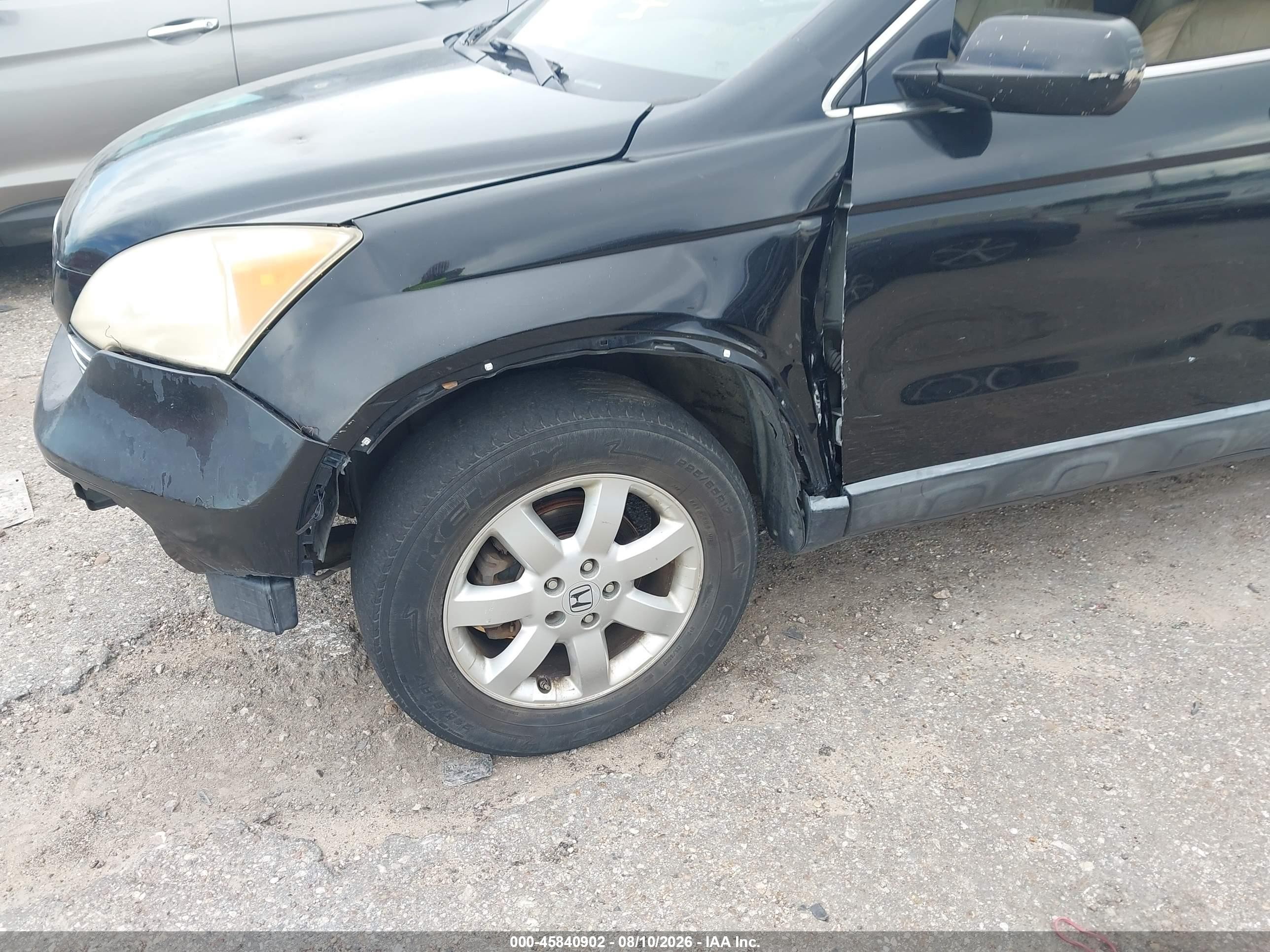 2007 Honda Cr-v Ex-l Black vin: JHLRE38727C071661
