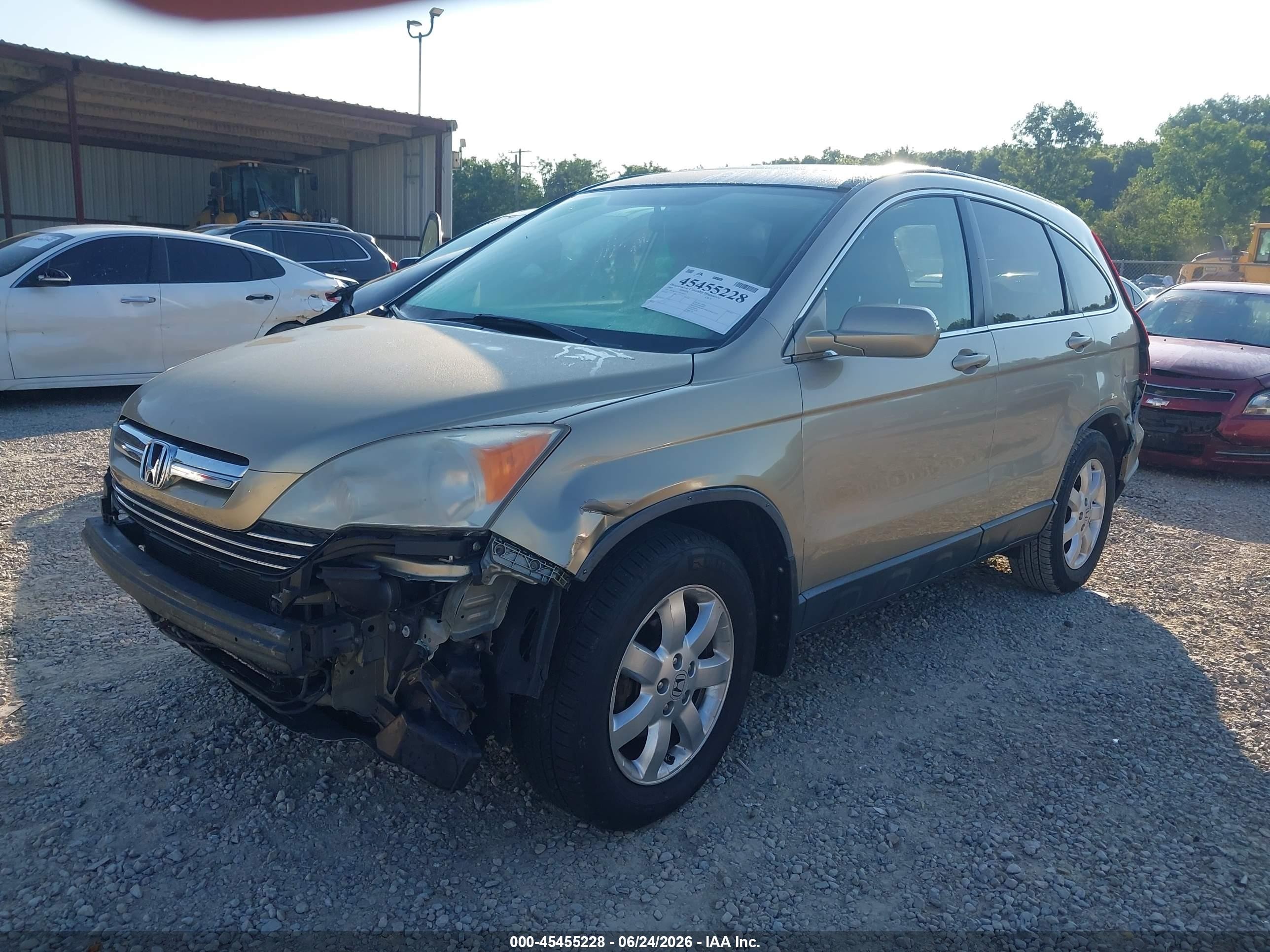 2007 Honda Cr-v Ex-l Tan vin: JHLRE38727C078397