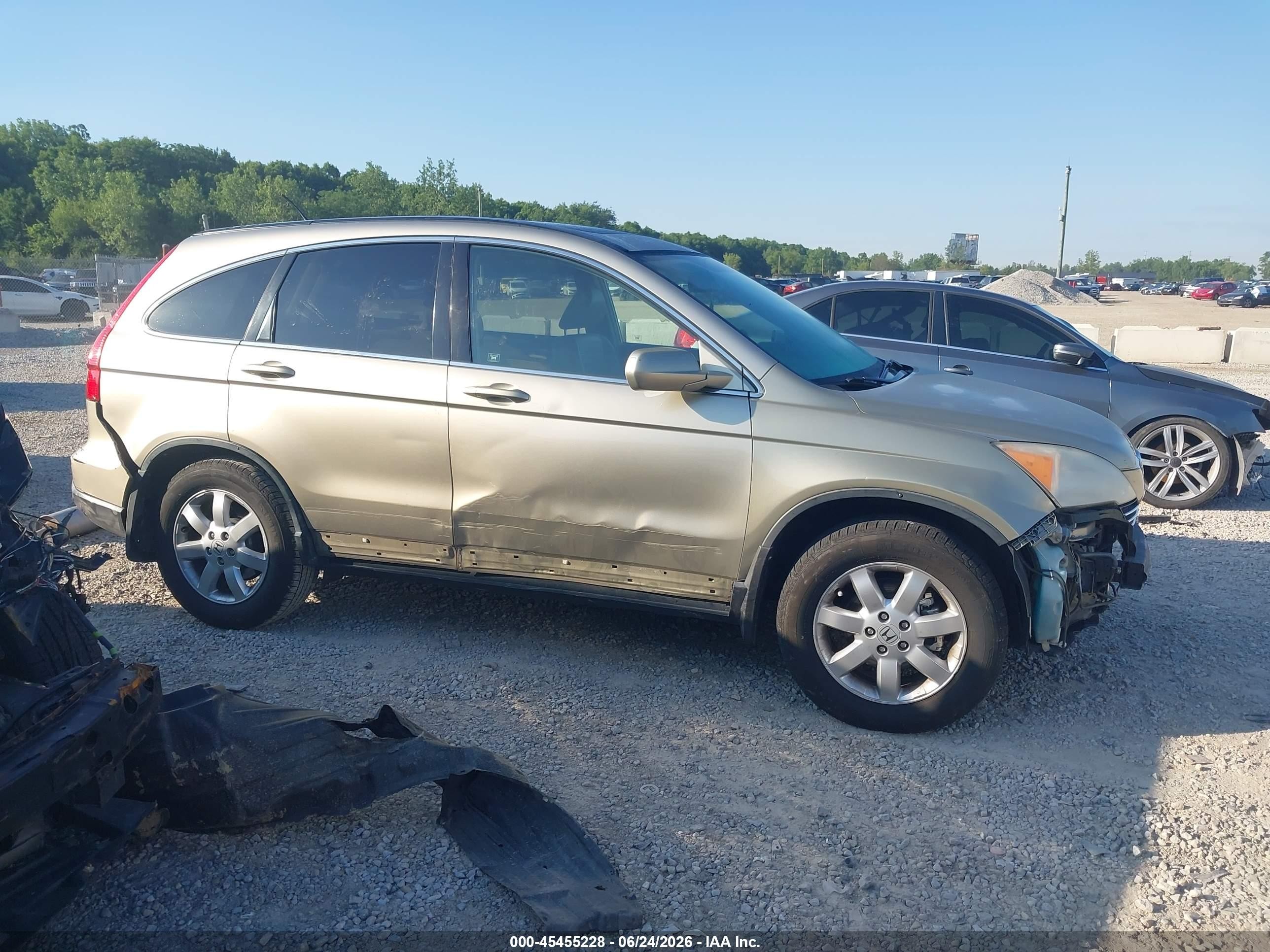 2007 Honda Cr-v Ex-l Tan vin: JHLRE38727C078397