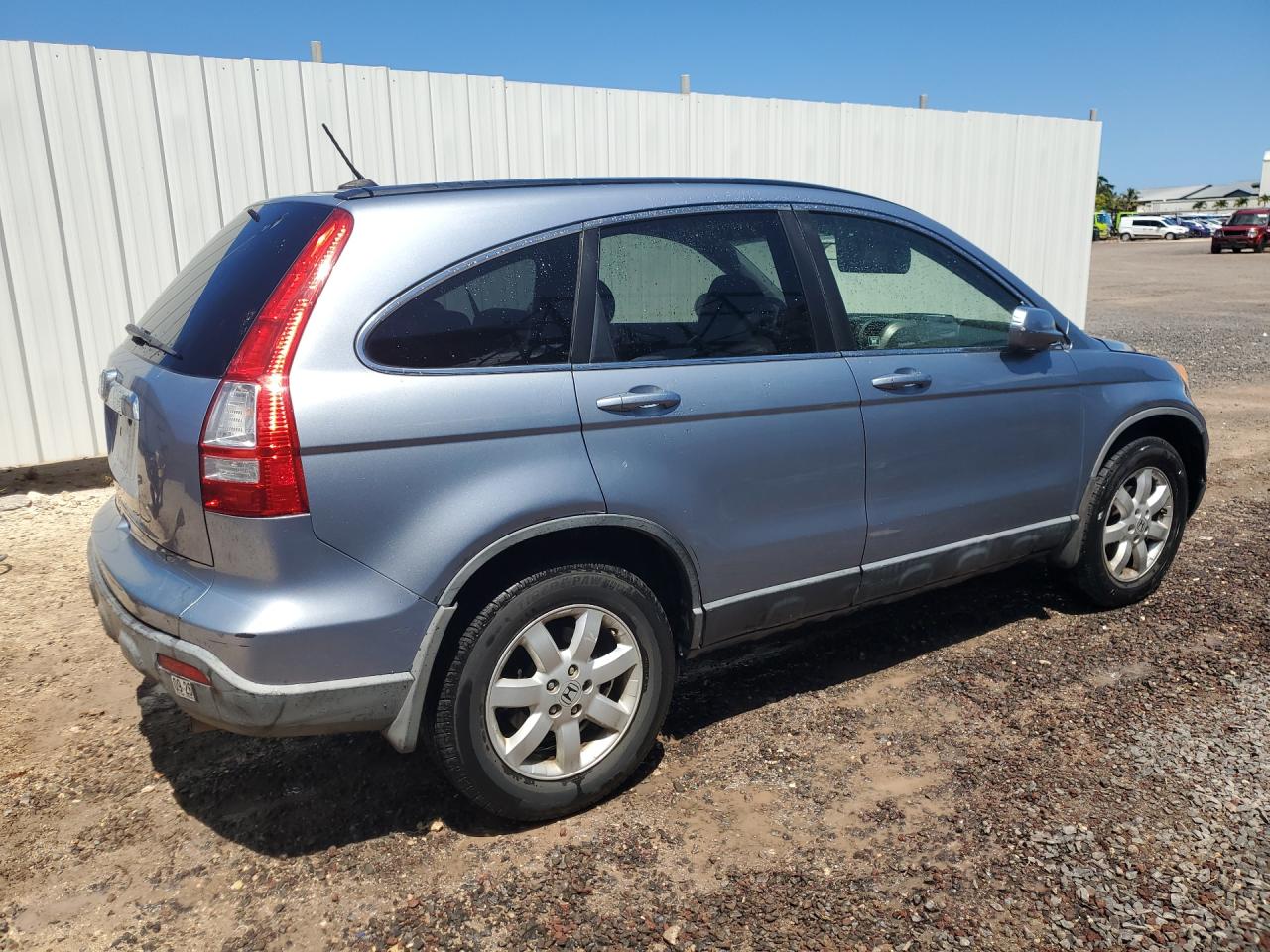 2007 Honda Cr-v Exl Blue vin: JHLRE38727C081364 Damage: Right Qtr Panel, Heavy Scratch, 7 To 8 Inches