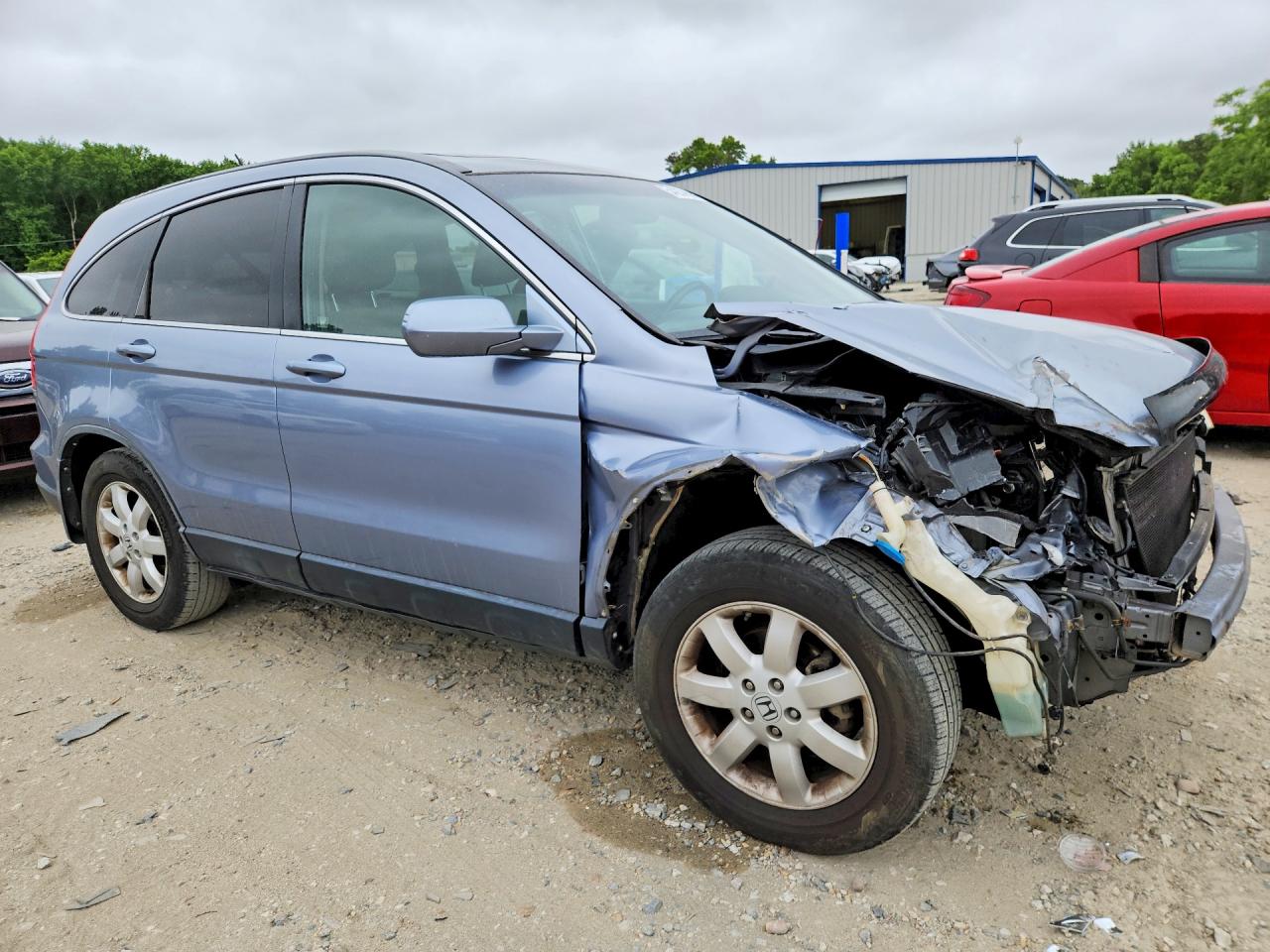 2008 Honda Cr-v Exl Синий vin: JHLRE38728C010876