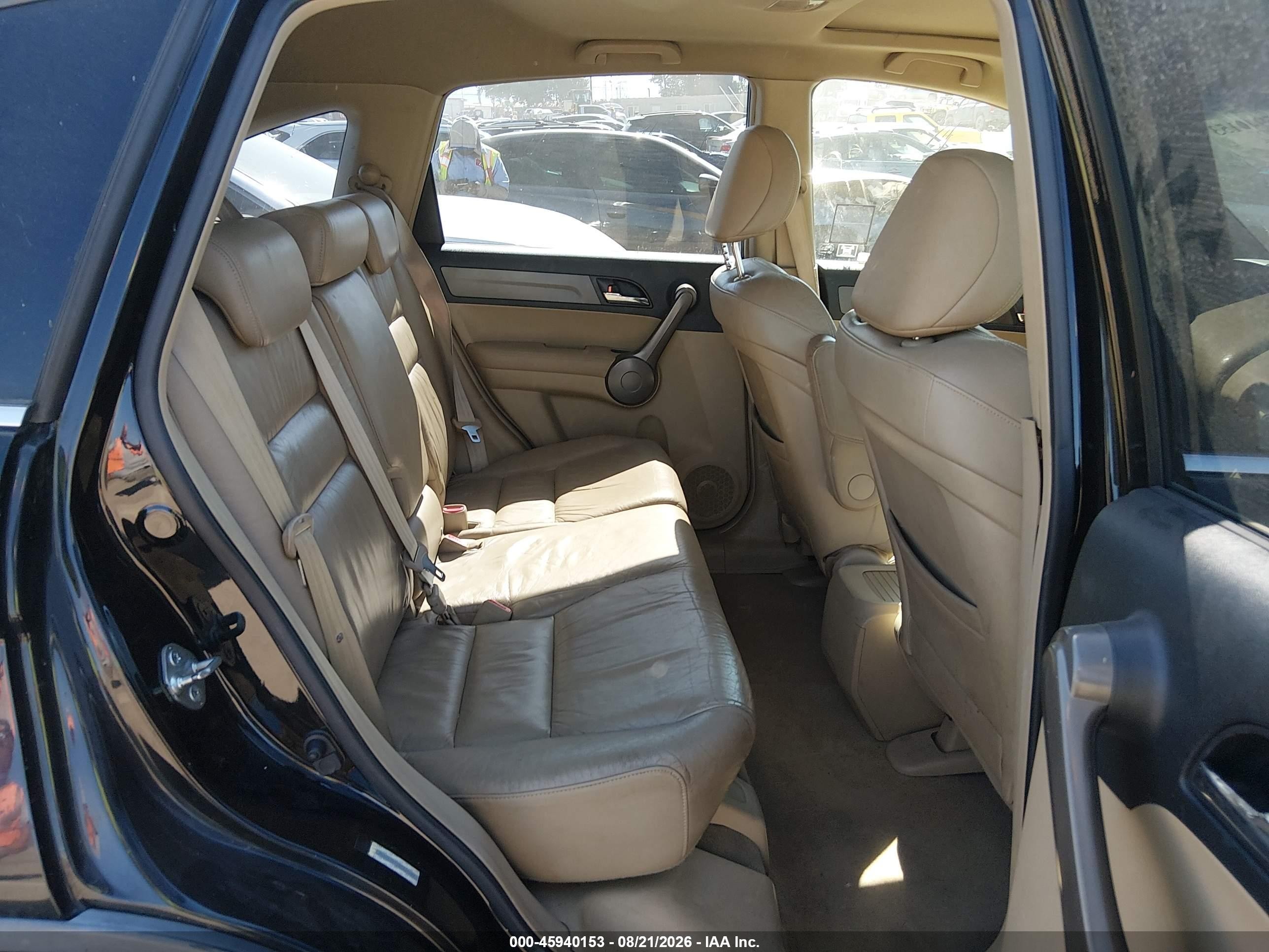 2008 Honda Cr-v Ex-l Black vin: JHLRE38728C018007
