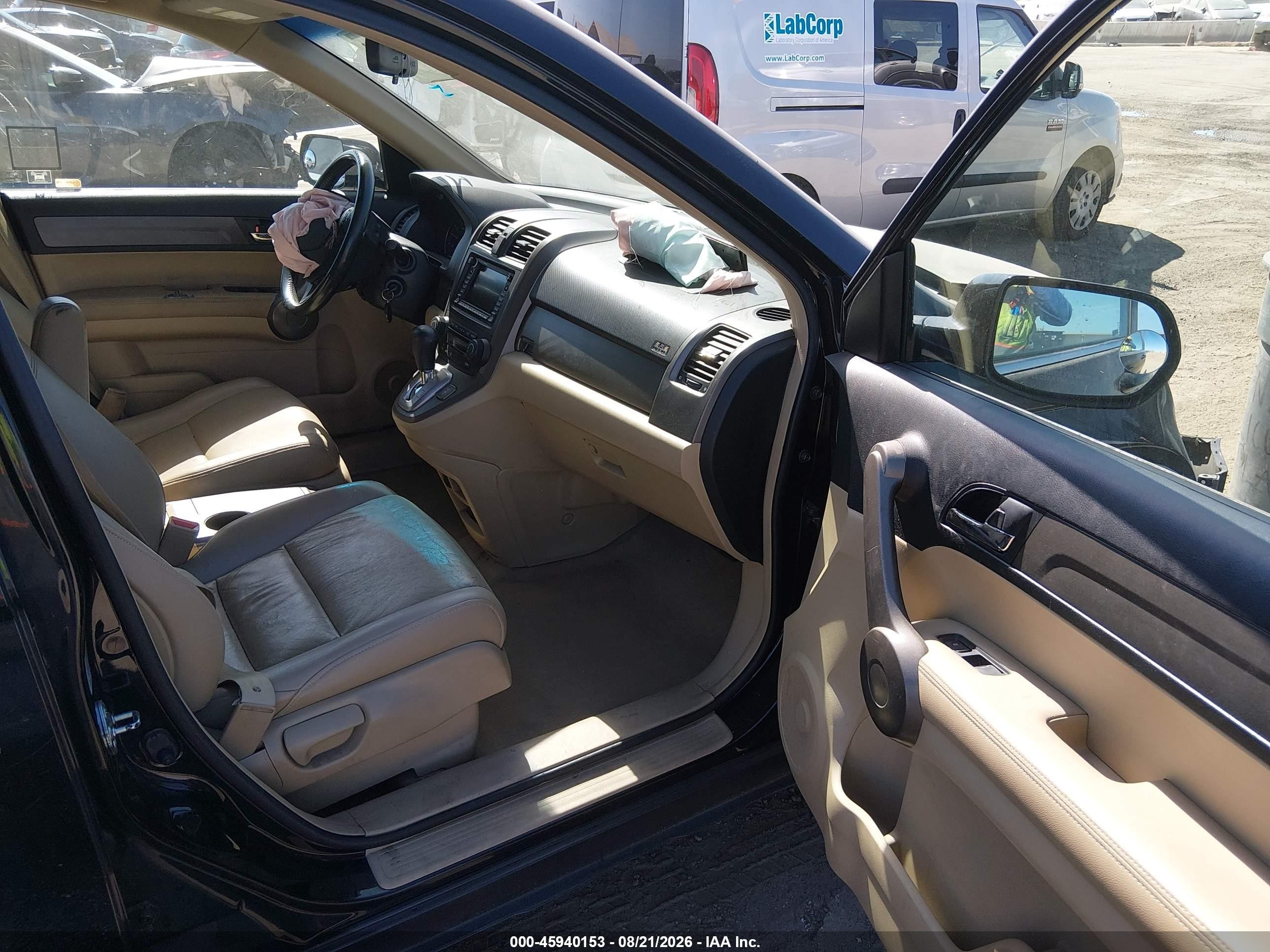 2008 Honda Cr-v Ex-l Black vin: JHLRE38728C018007
