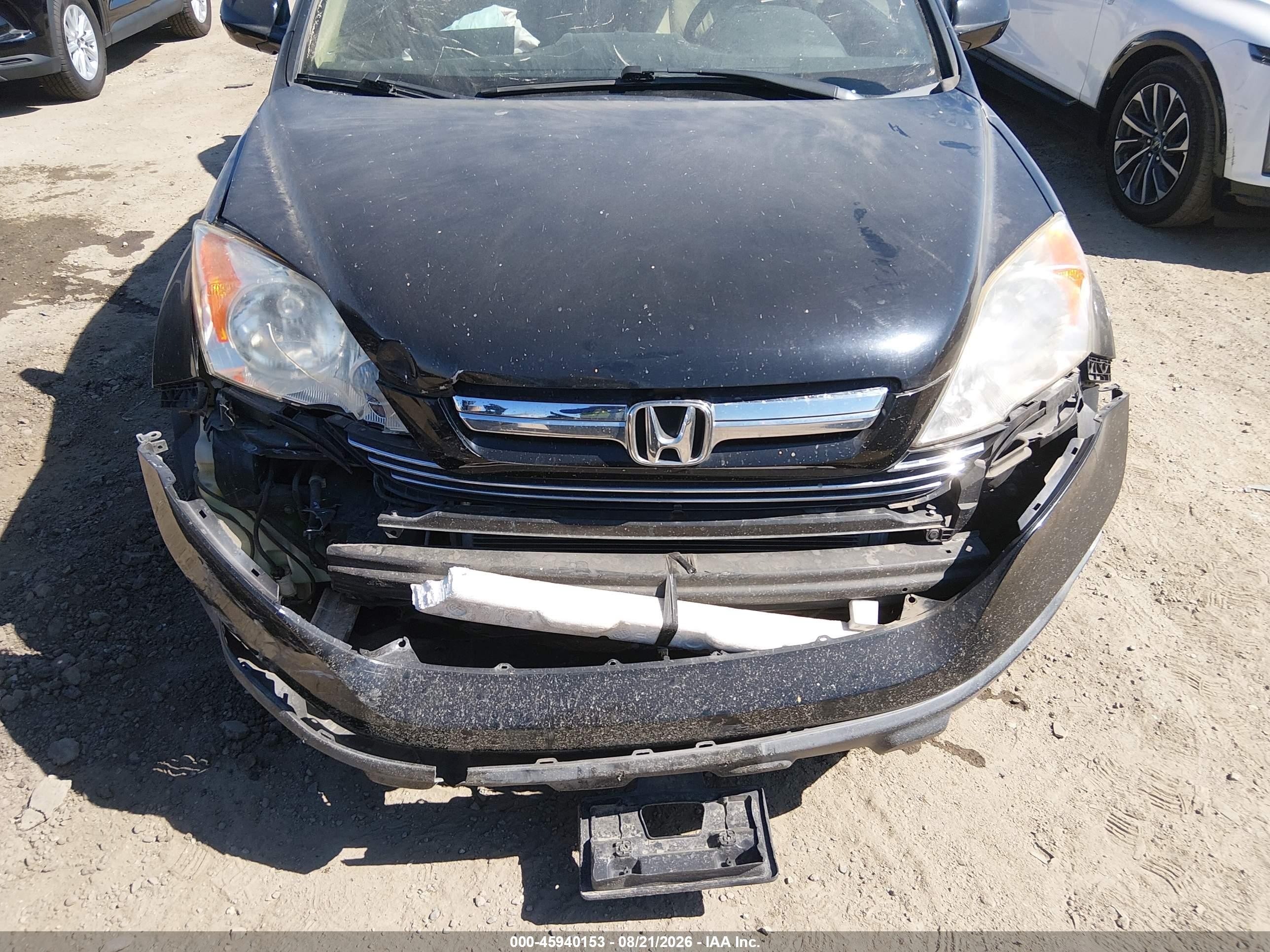 2008 Honda Cr-v Ex-l Black vin: JHLRE38728C018007