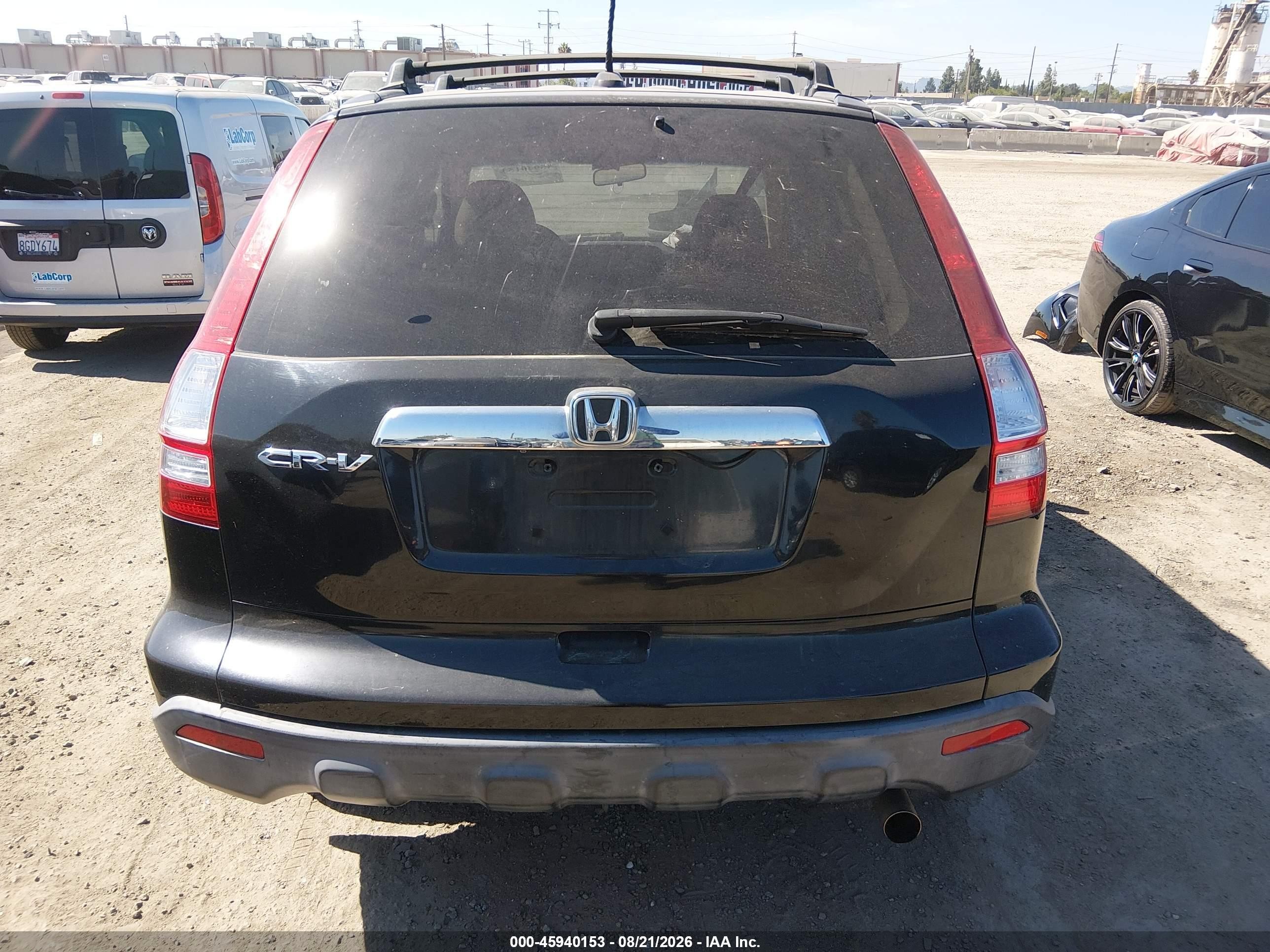 2008 Honda Cr-v Ex-l Black vin: JHLRE38728C018007
