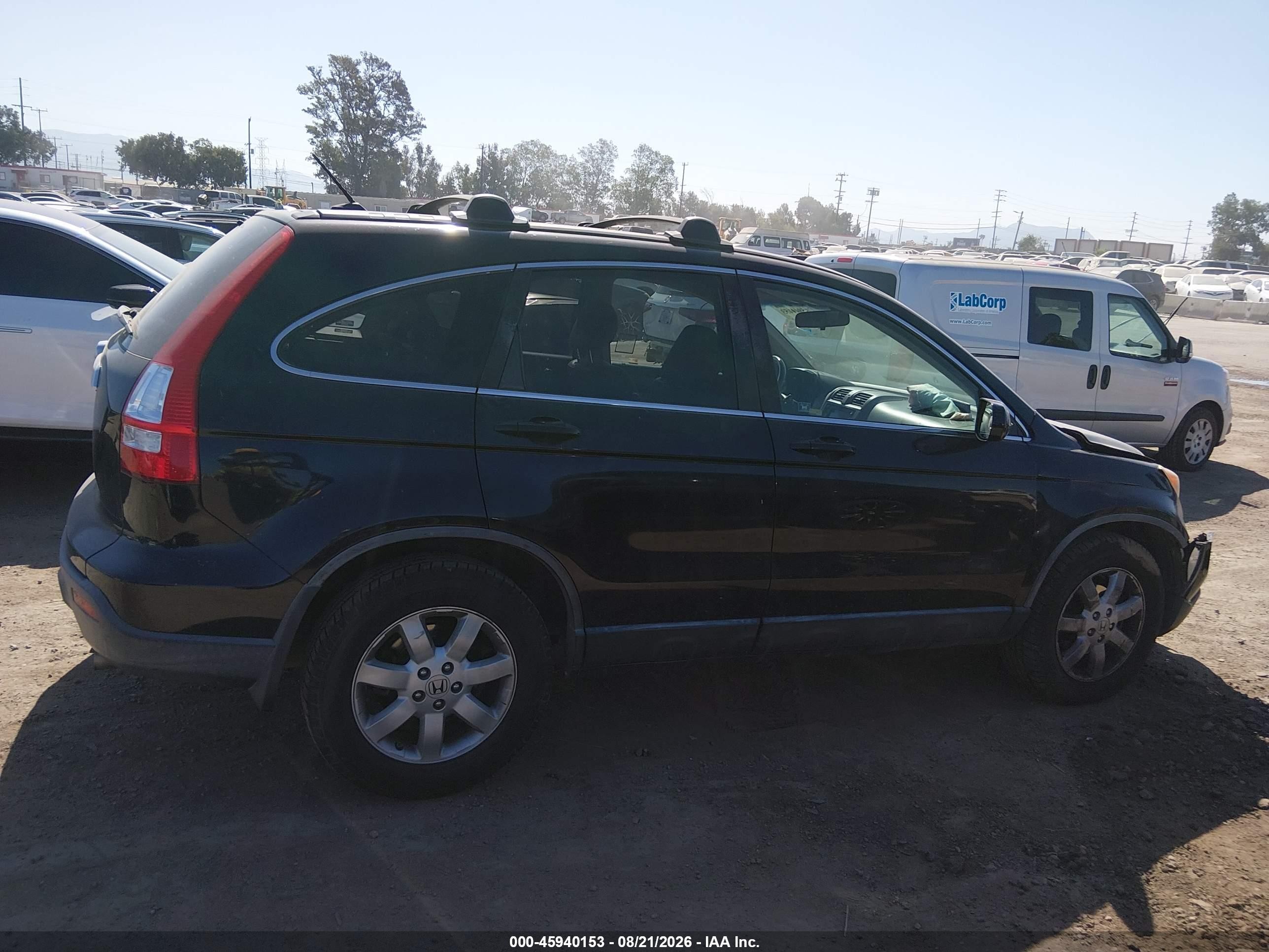 2008 Honda Cr-v Ex-l Black vin: JHLRE38728C018007