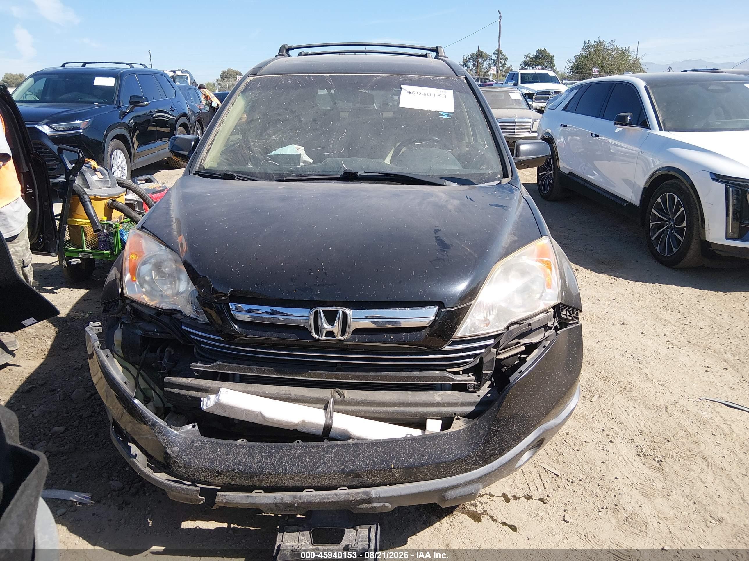 2008 Honda Cr-v Ex-l Black vin: JHLRE38728C018007