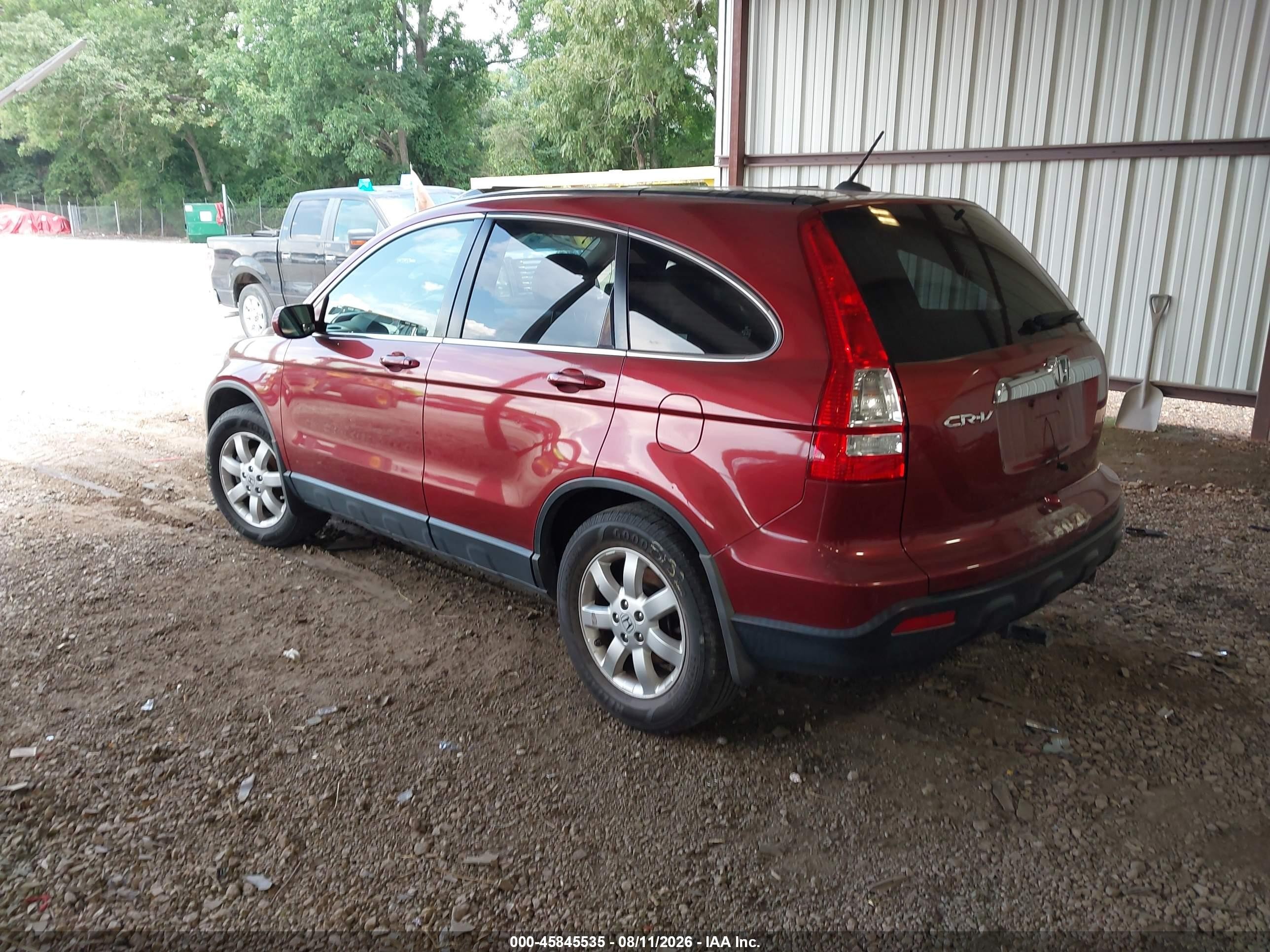 2008 Honda Cr-v Ex-l Burgundy vin: JHLRE38728C032859