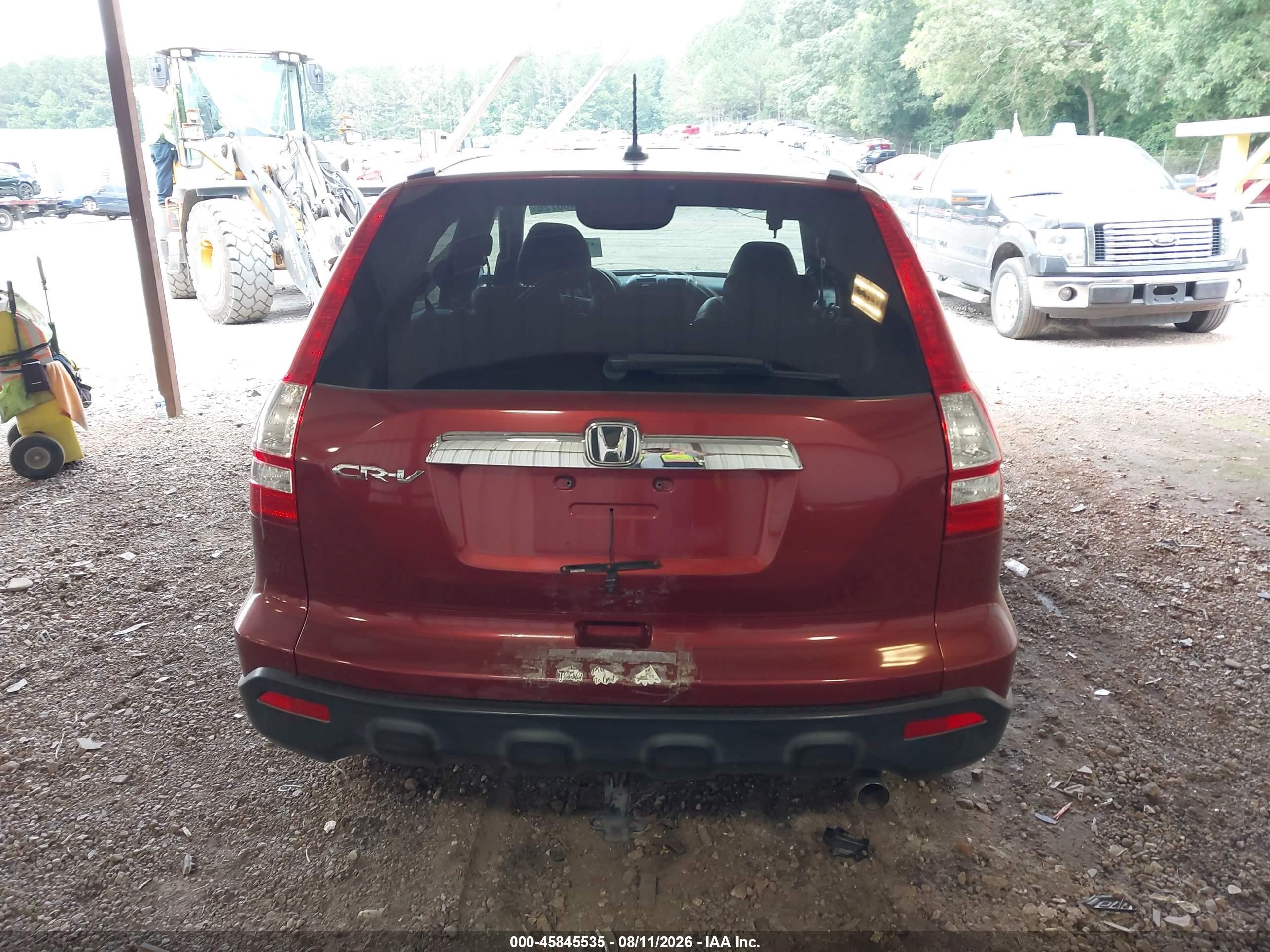 2008 Honda Cr-v Ex-l Burgundy vin: JHLRE38728C032859