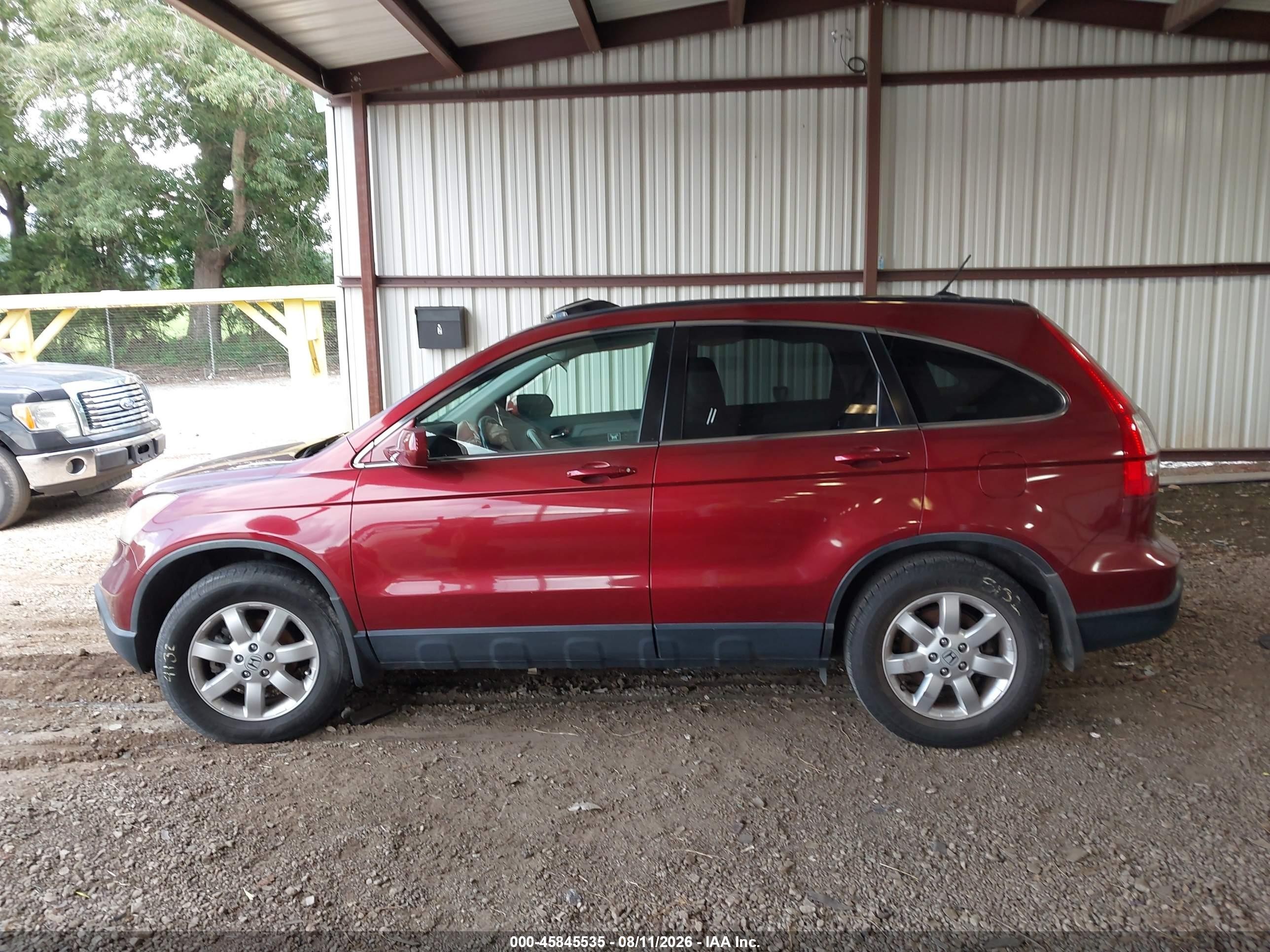 2008 Honda Cr-v Ex-l Burgundy vin: JHLRE38728C032859