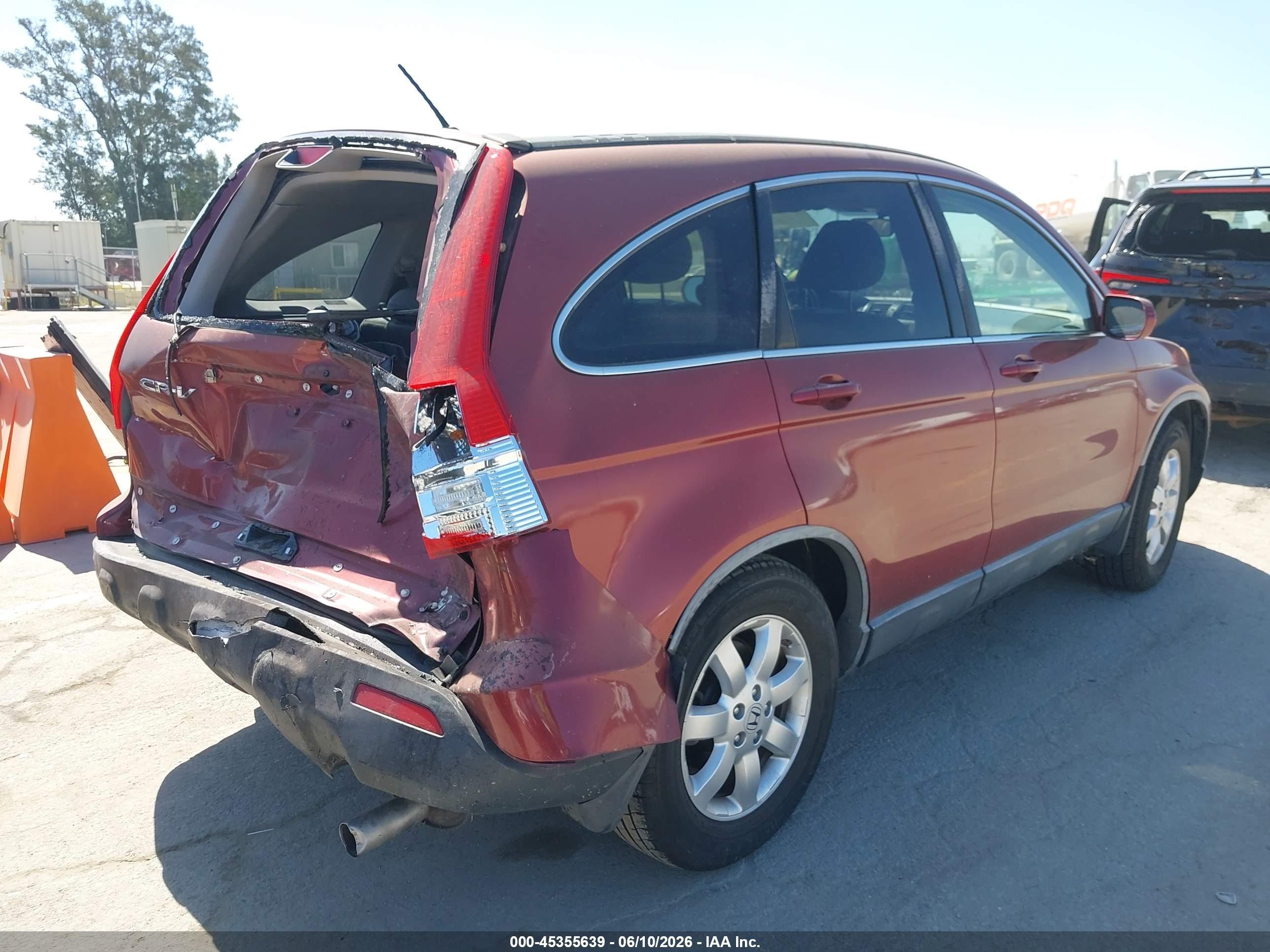 2008 Honda Cr-v Ex-l Red vin: JHLRE38728C038189