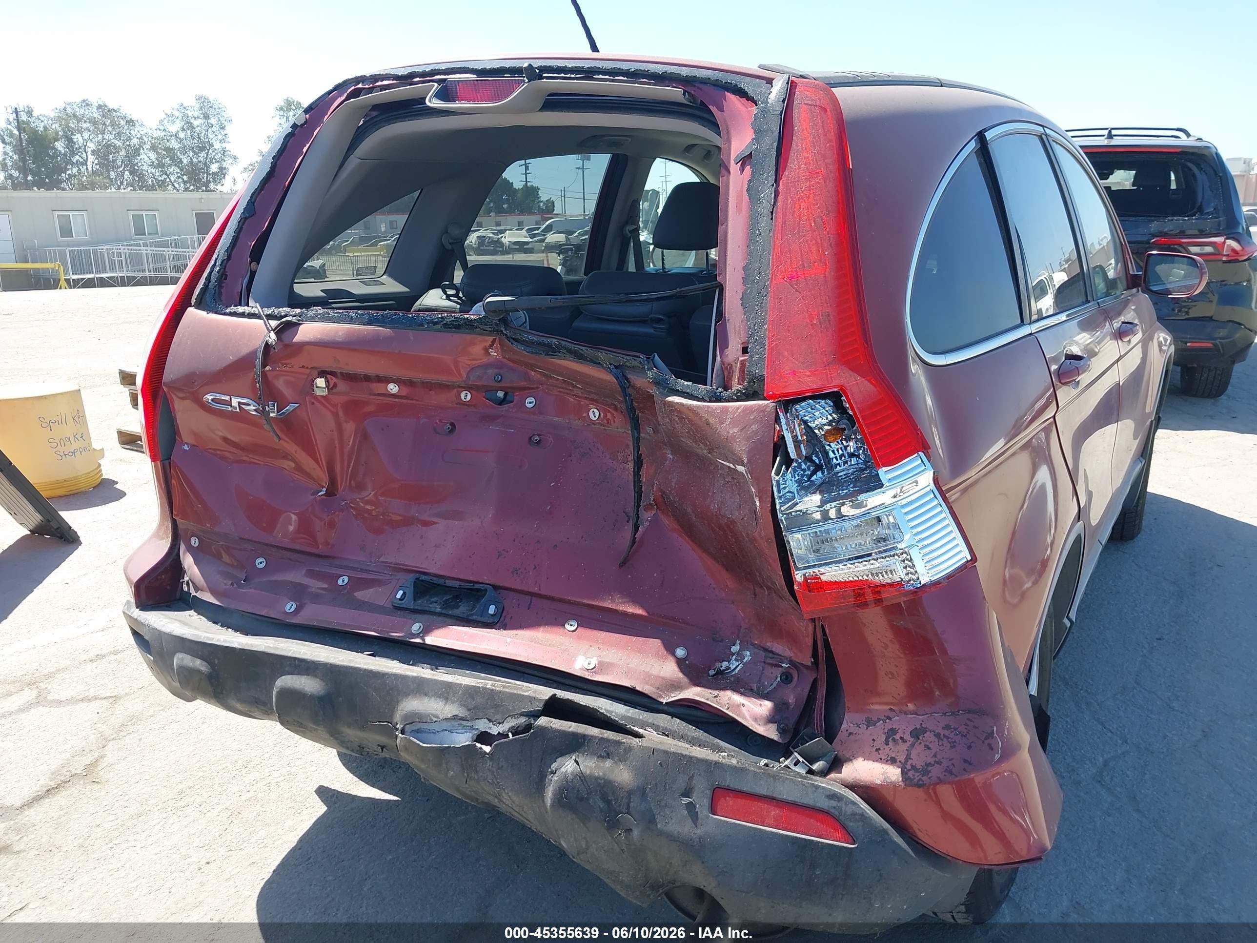 2008 Honda Cr-v Ex-l Red vin: JHLRE38728C038189