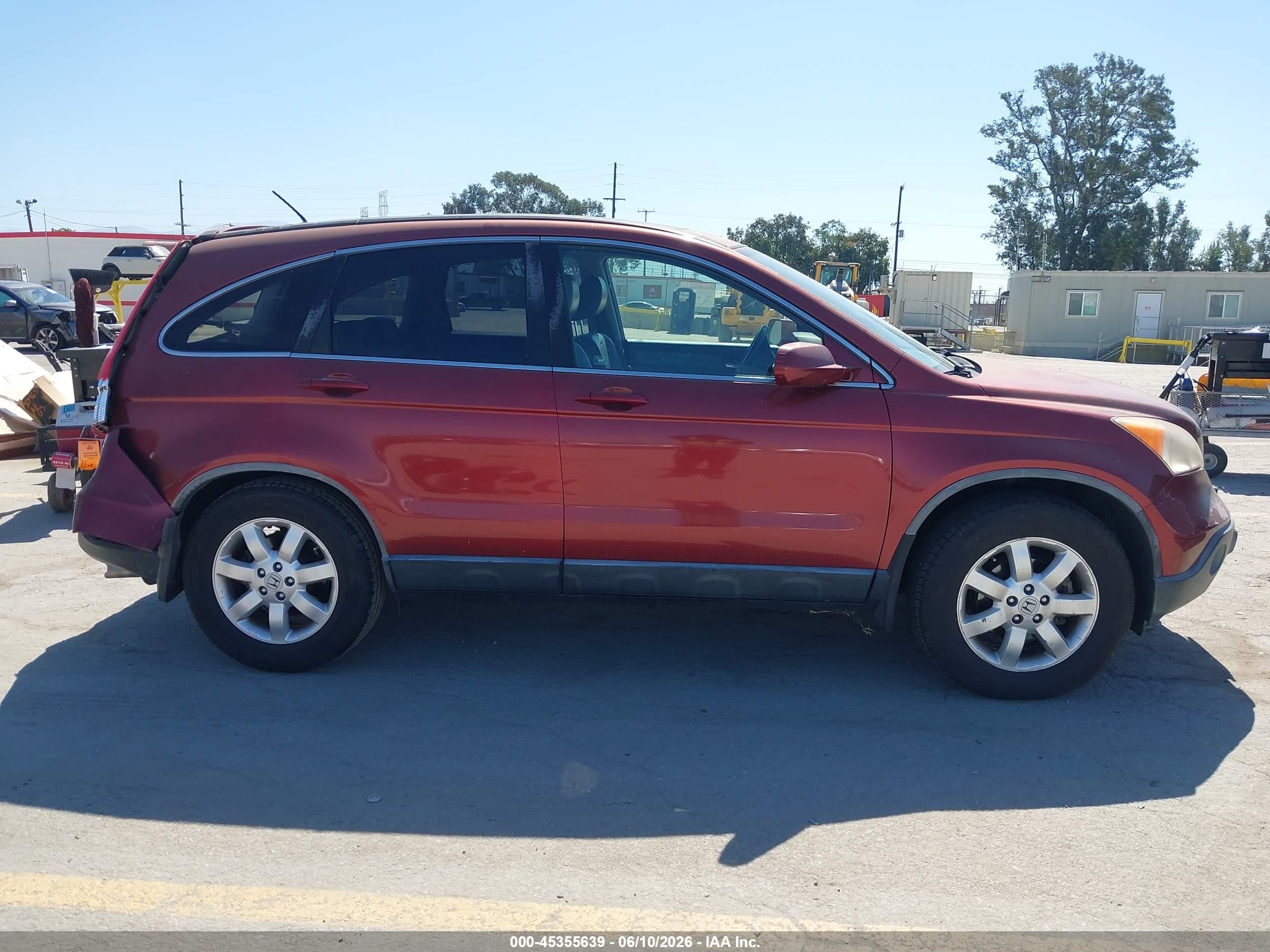 2008 Honda Cr-v Ex-l Red vin: JHLRE38728C038189
