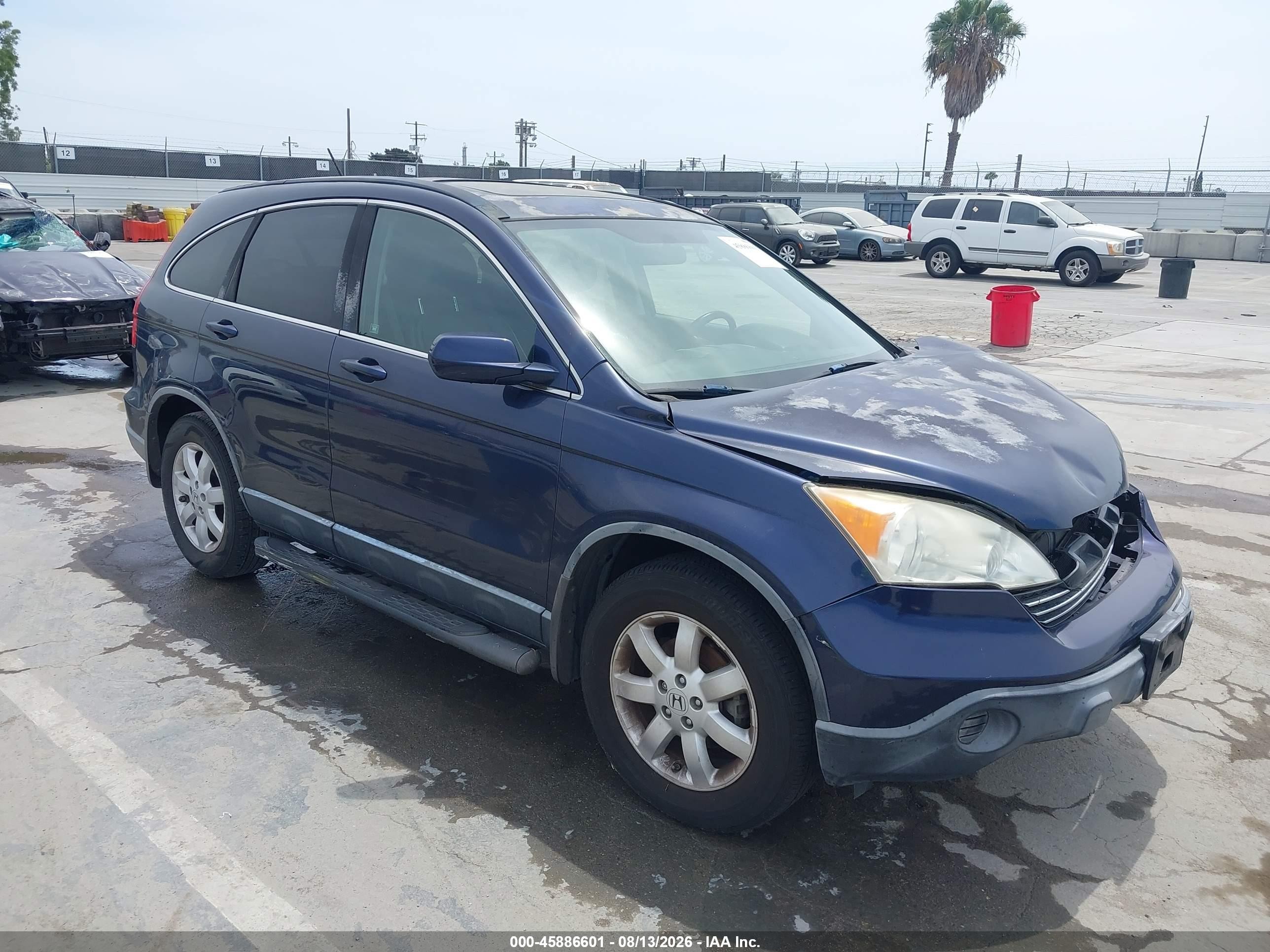 2008 Honda Cr-v Ex-l Dark Blue vin: JHLRE38728C054070