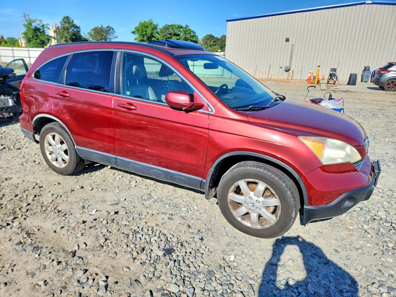 2009 Honda Cr-v Exl Burgundy vin: JHLRE38729C008336