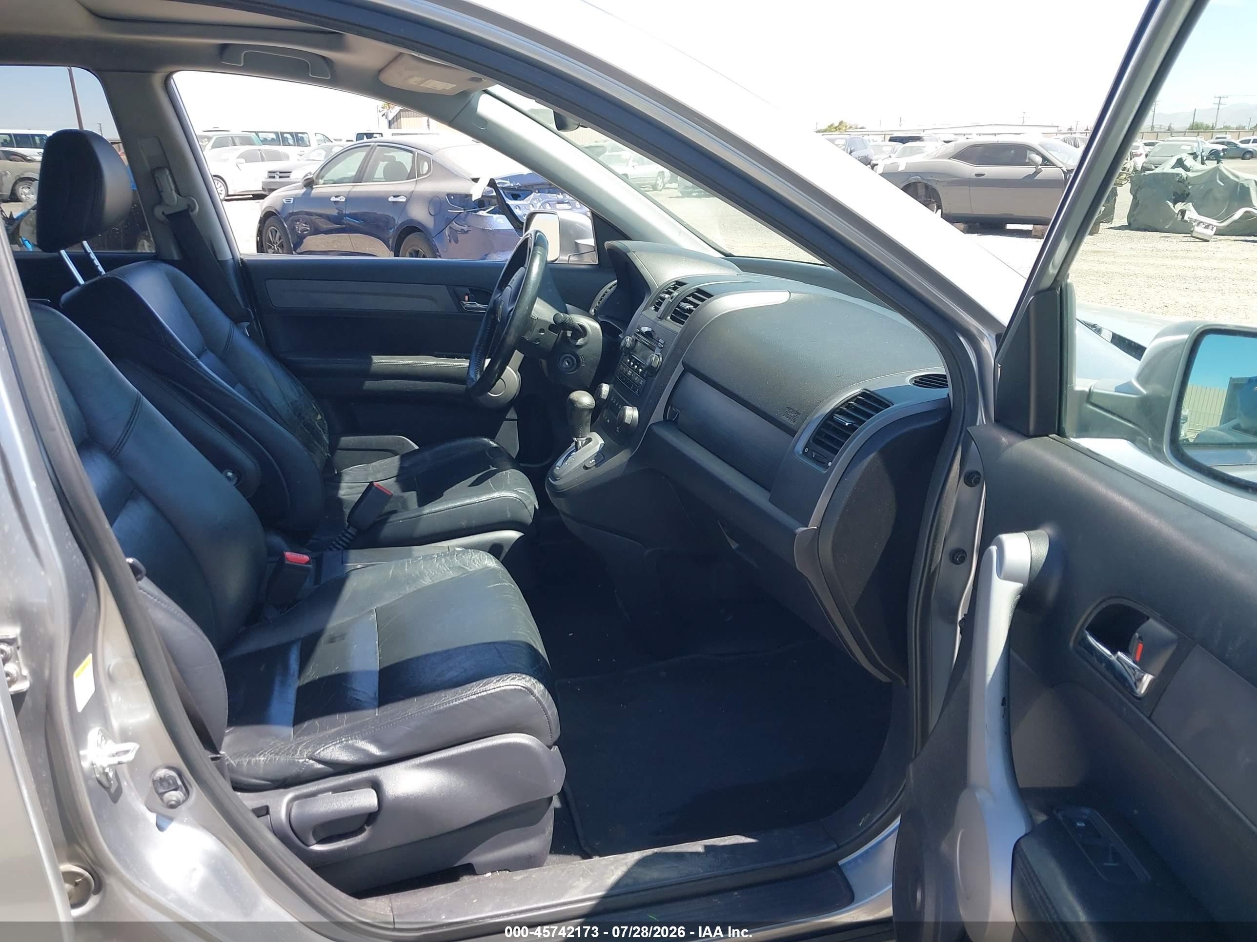 2007 Honda Cr-v Ex-l Silver vin: JHLRE38737C034666