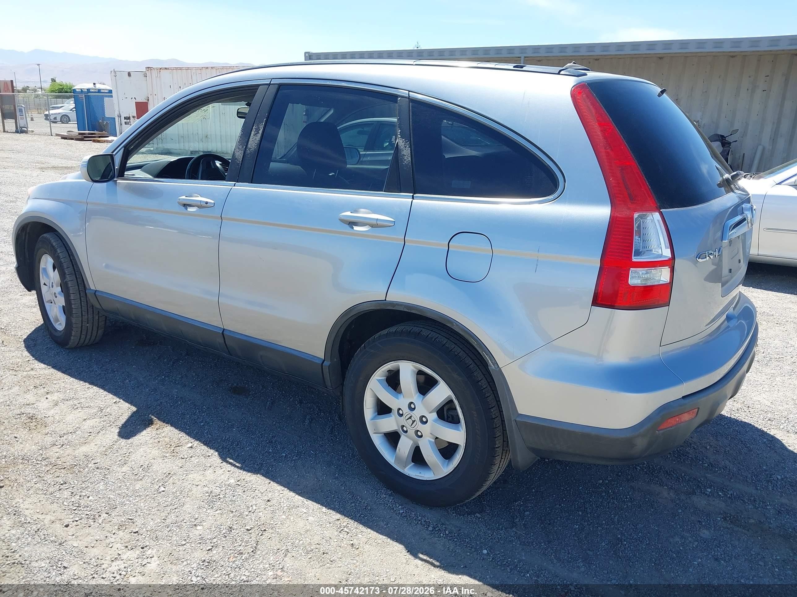 2007 Honda Cr-v Ex-l Silver vin: JHLRE38737C034666