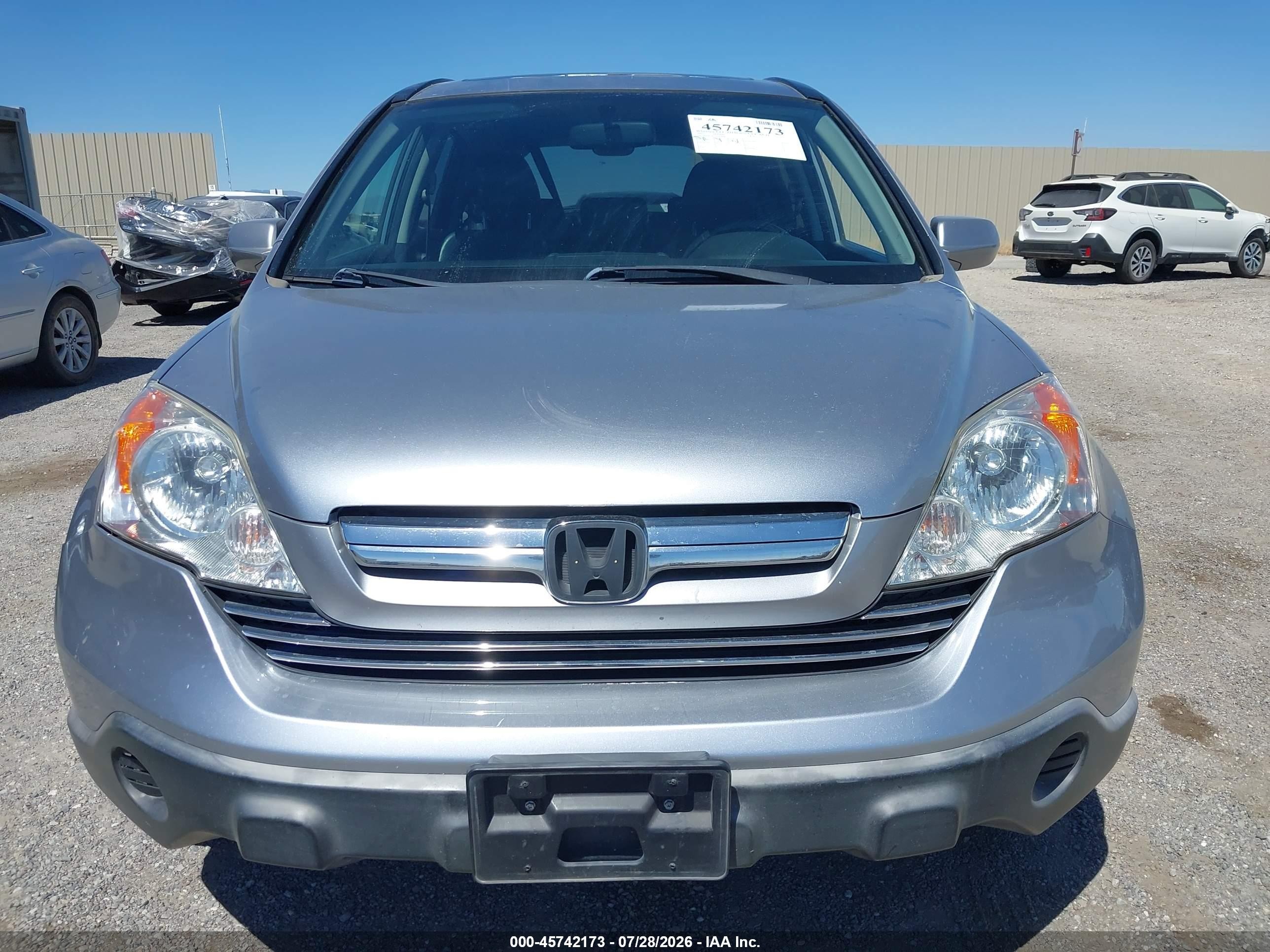 2007 Honda Cr-v Ex-l Silver vin: JHLRE38737C034666