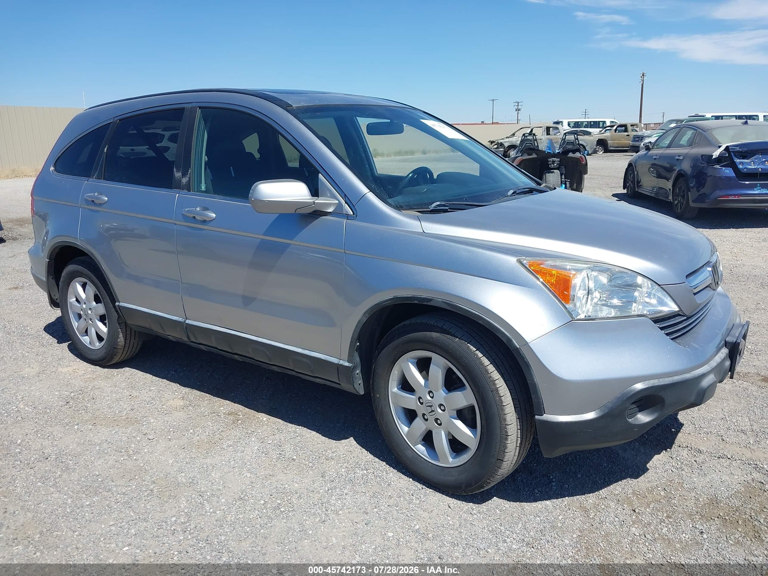 2007 Honda Cr-v Ex-l Silver vin: JHLRE38737C034666