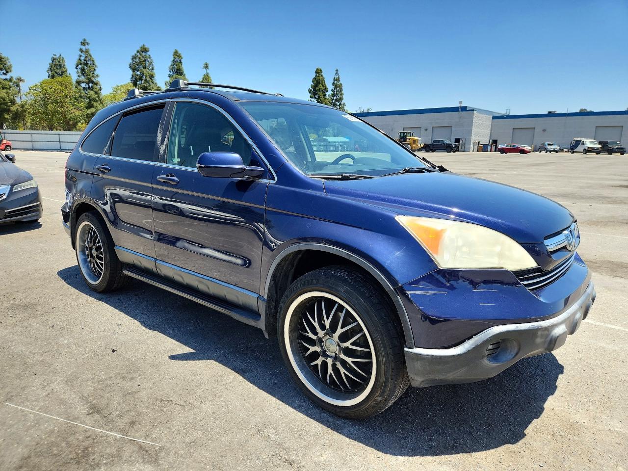 2007 Honda Cr-v Exl Blue vin: JHLRE38737C034702