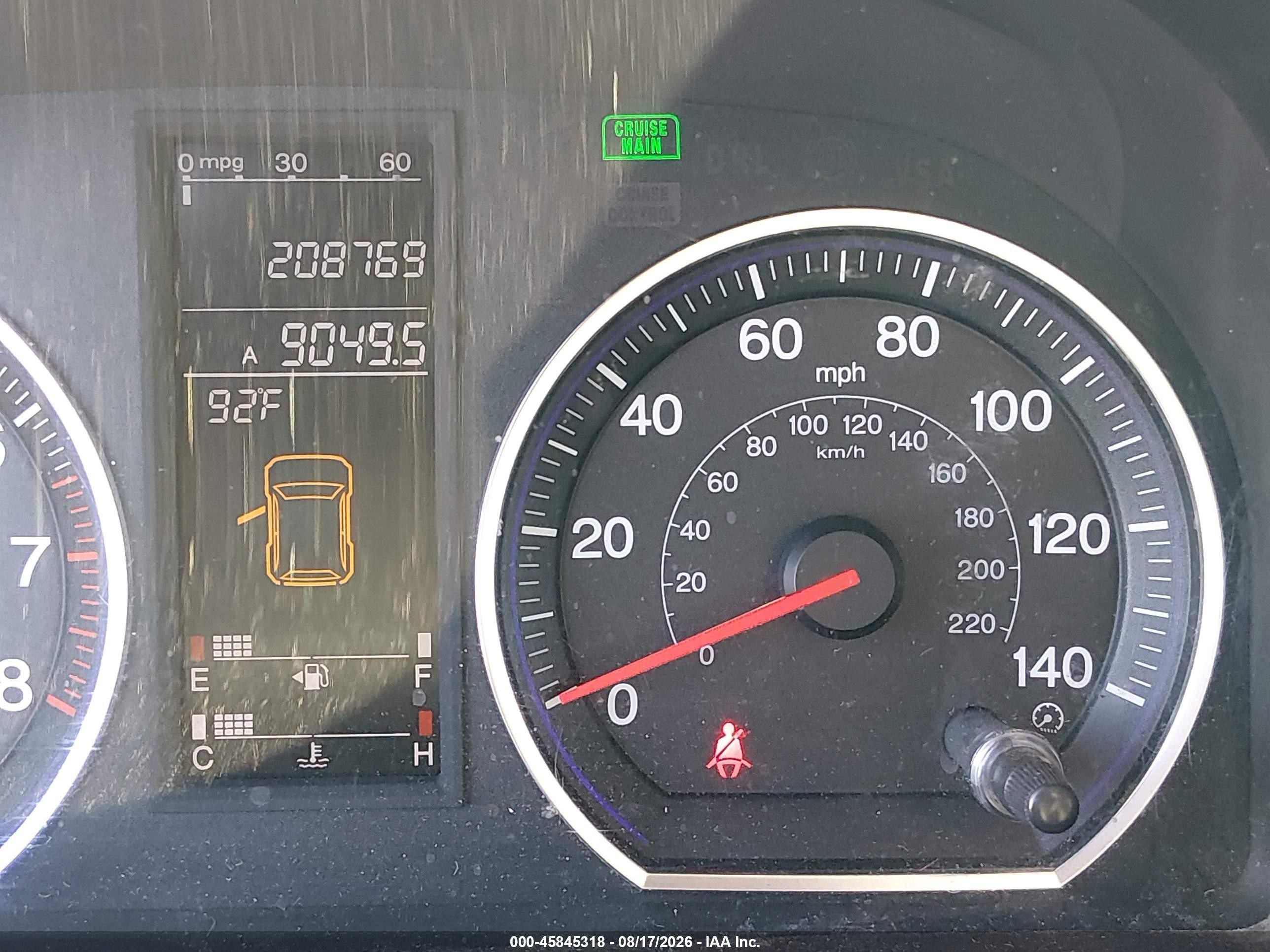2007 Honda Cr-v Ex-l Серый vin: JHLRE38737C064329