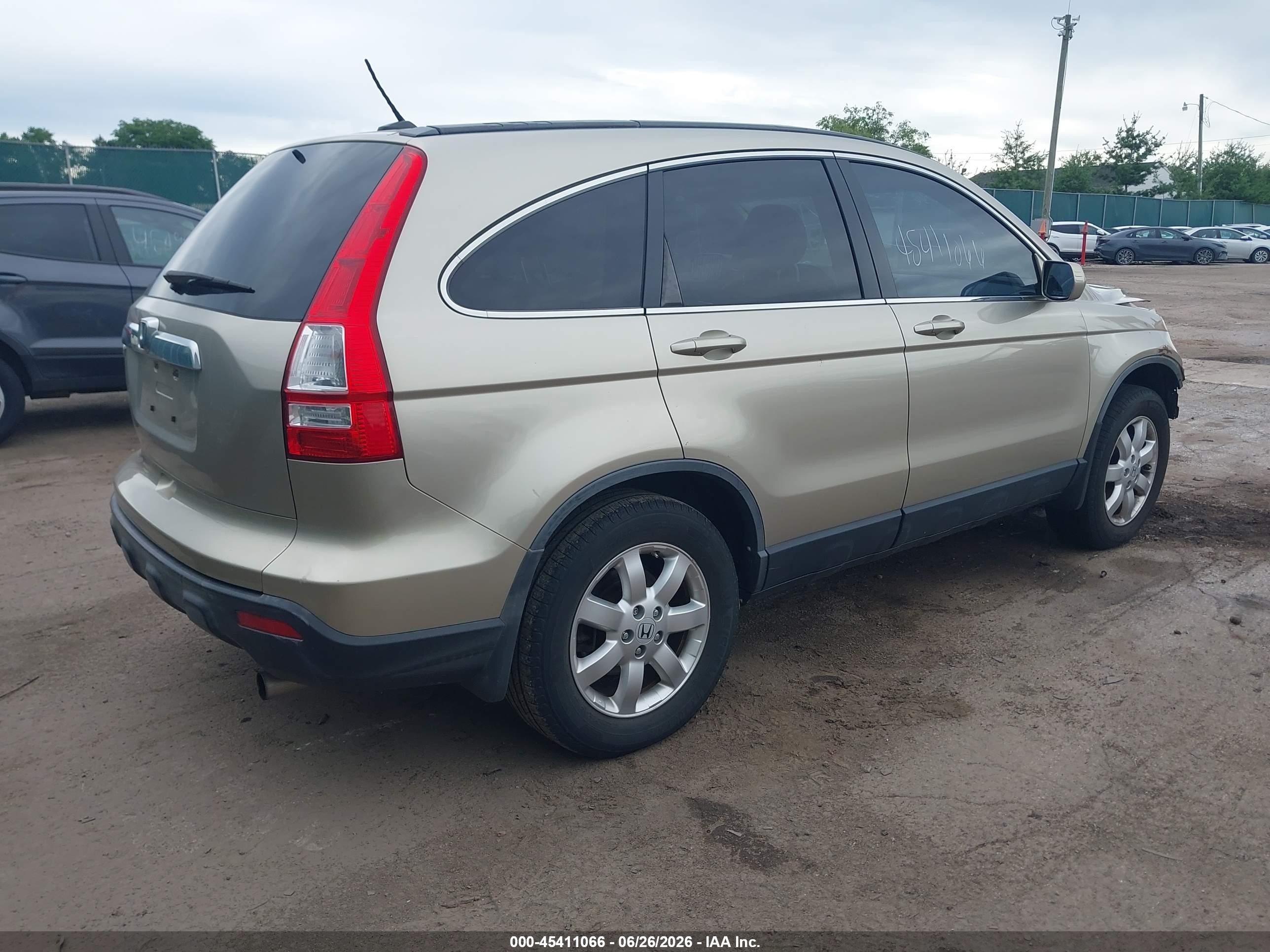 2007 Honda Cr-v Ex-l Gold vin: JHLRE38737C066601