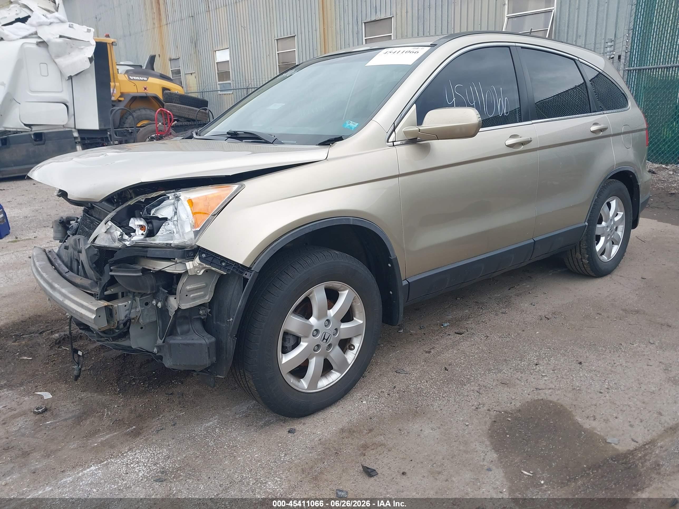 2007 Honda Cr-v Ex-l Gold vin: JHLRE38737C066601