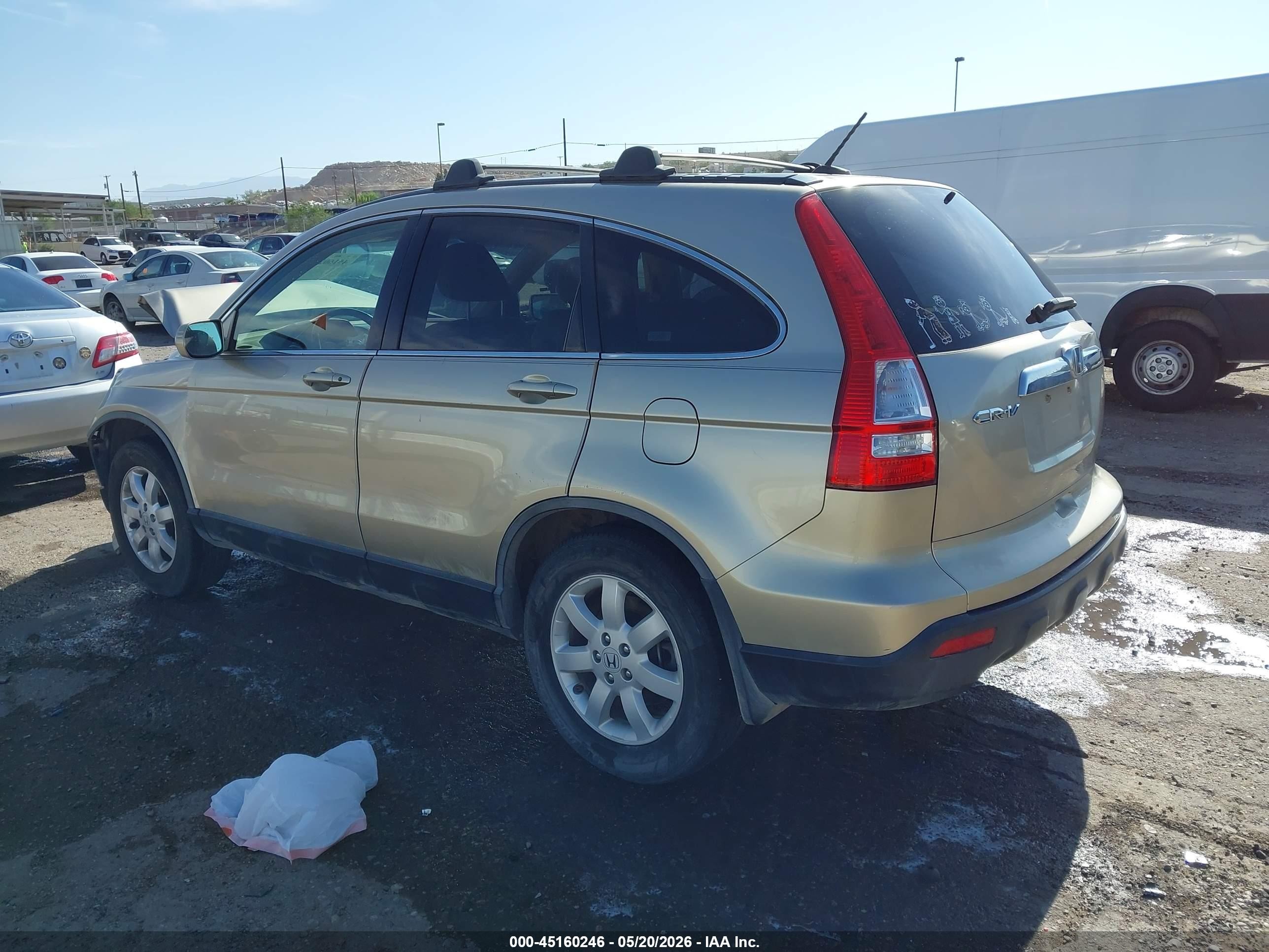 2008 Honda Cr-v Ex-l Cream vin: JHLRE38738C016444