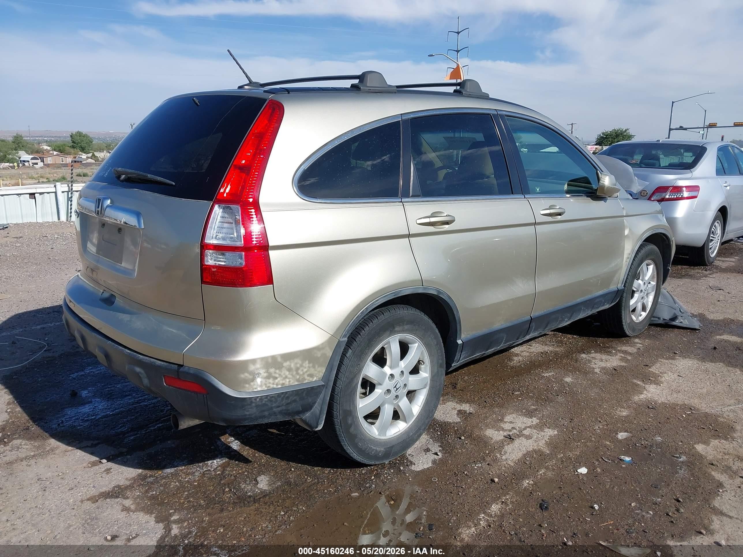 2008 Honda Cr-v Ex-l Cream vin: JHLRE38738C016444