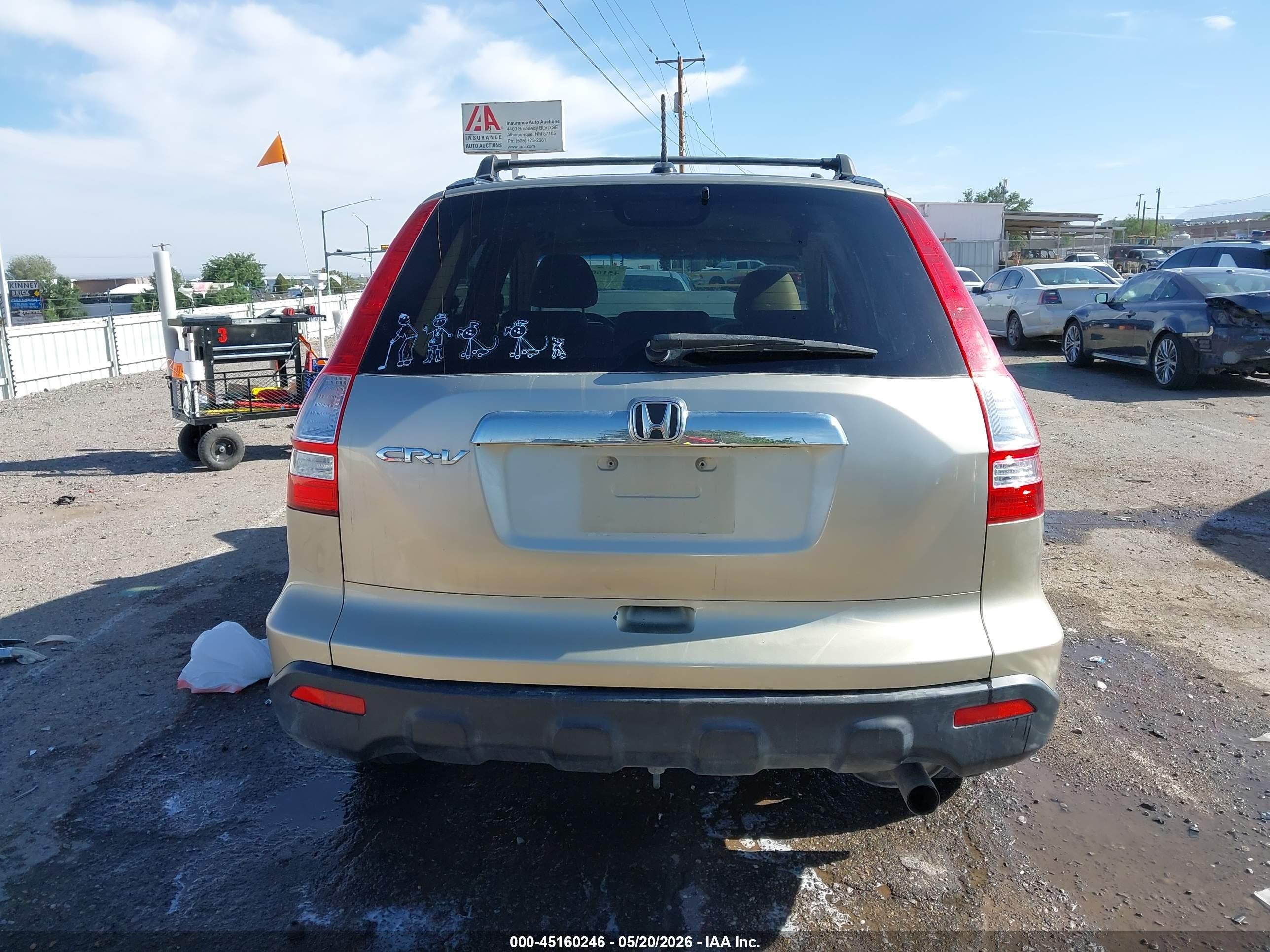 2008 Honda Cr-v Ex-l Cream vin: JHLRE38738C016444