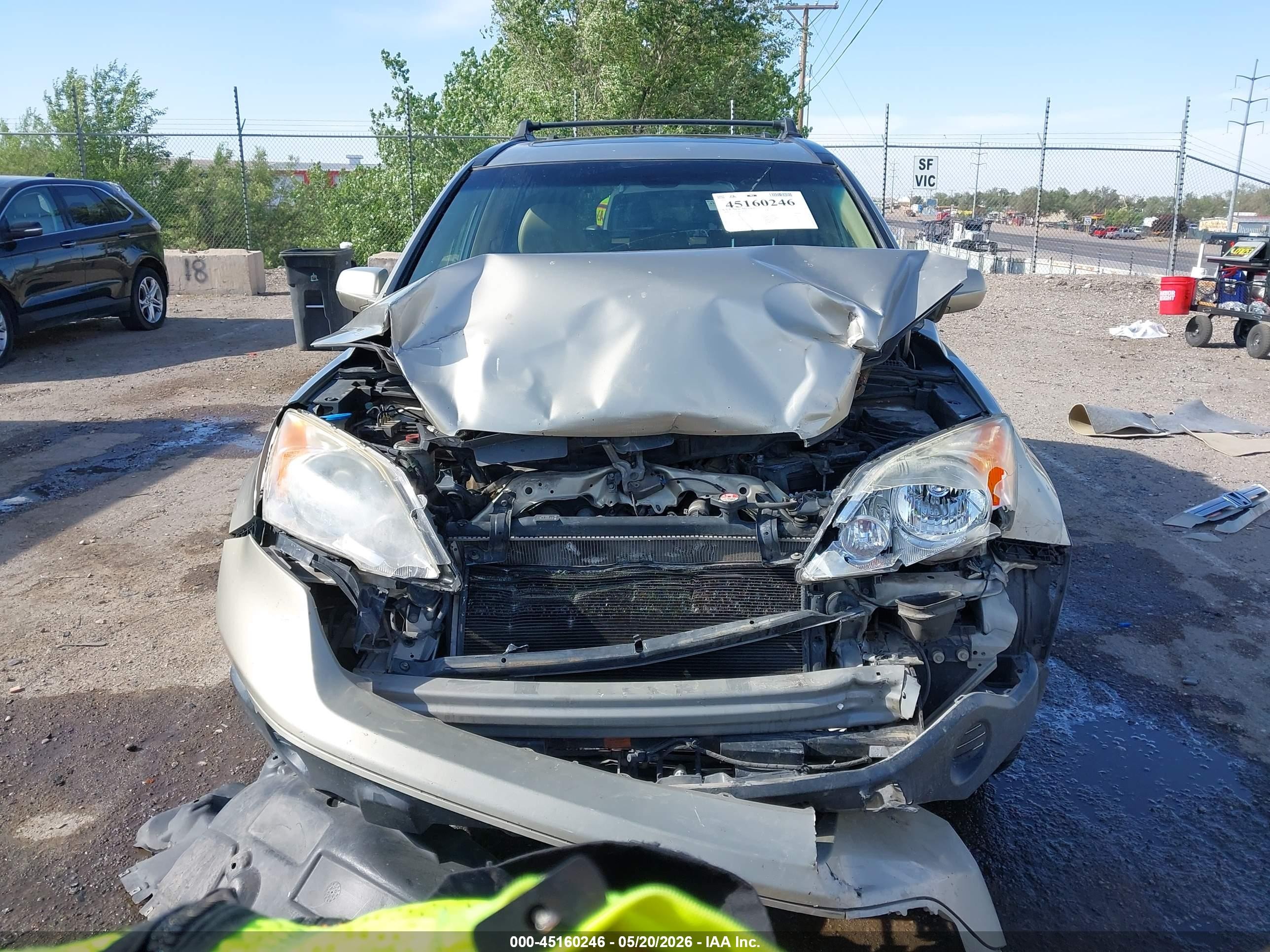 2008 Honda Cr-v Ex-l Cream vin: JHLRE38738C016444