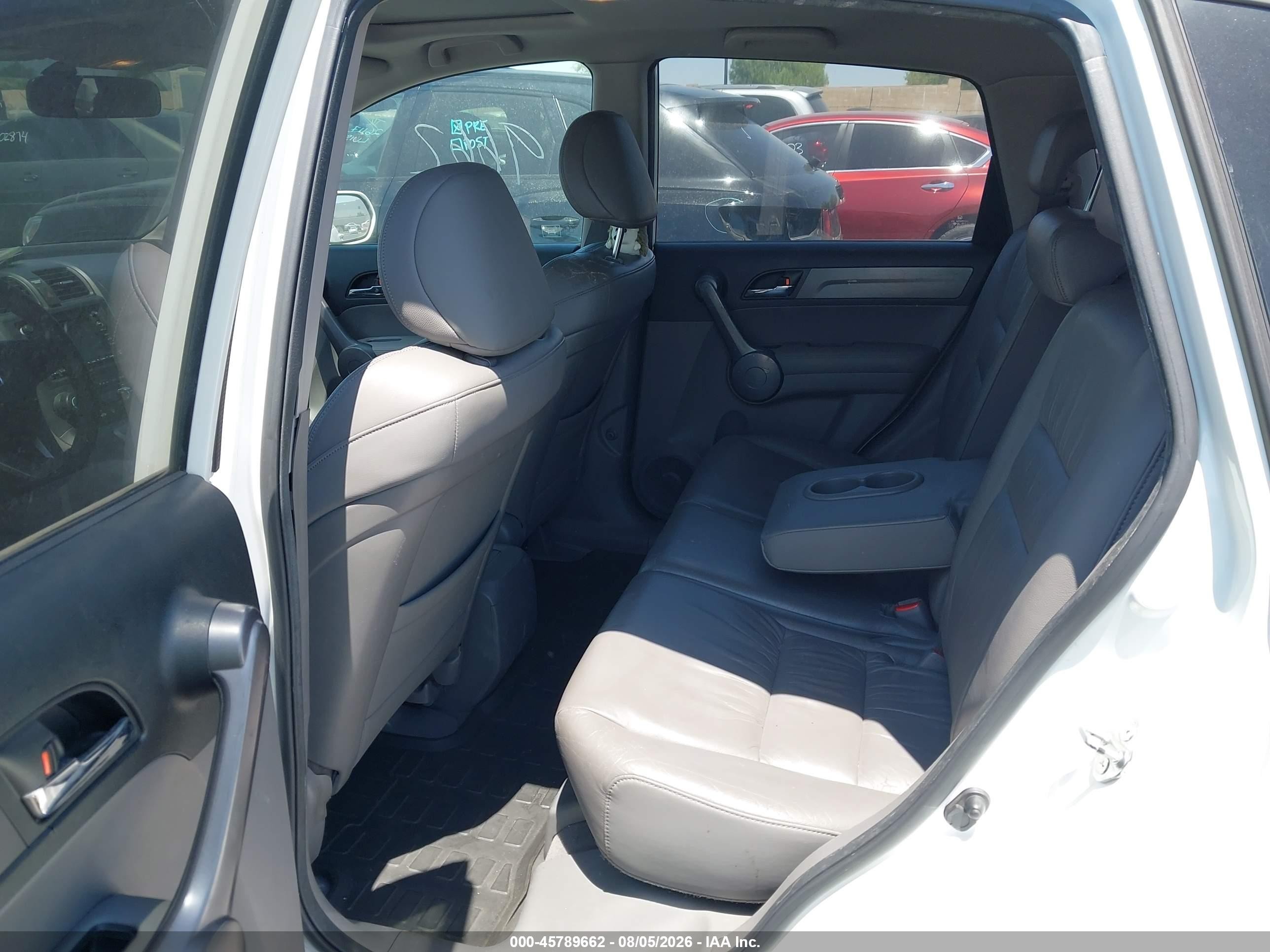 2009 Honda Cr-v Ex-l White vin: JHLRE38739C006403