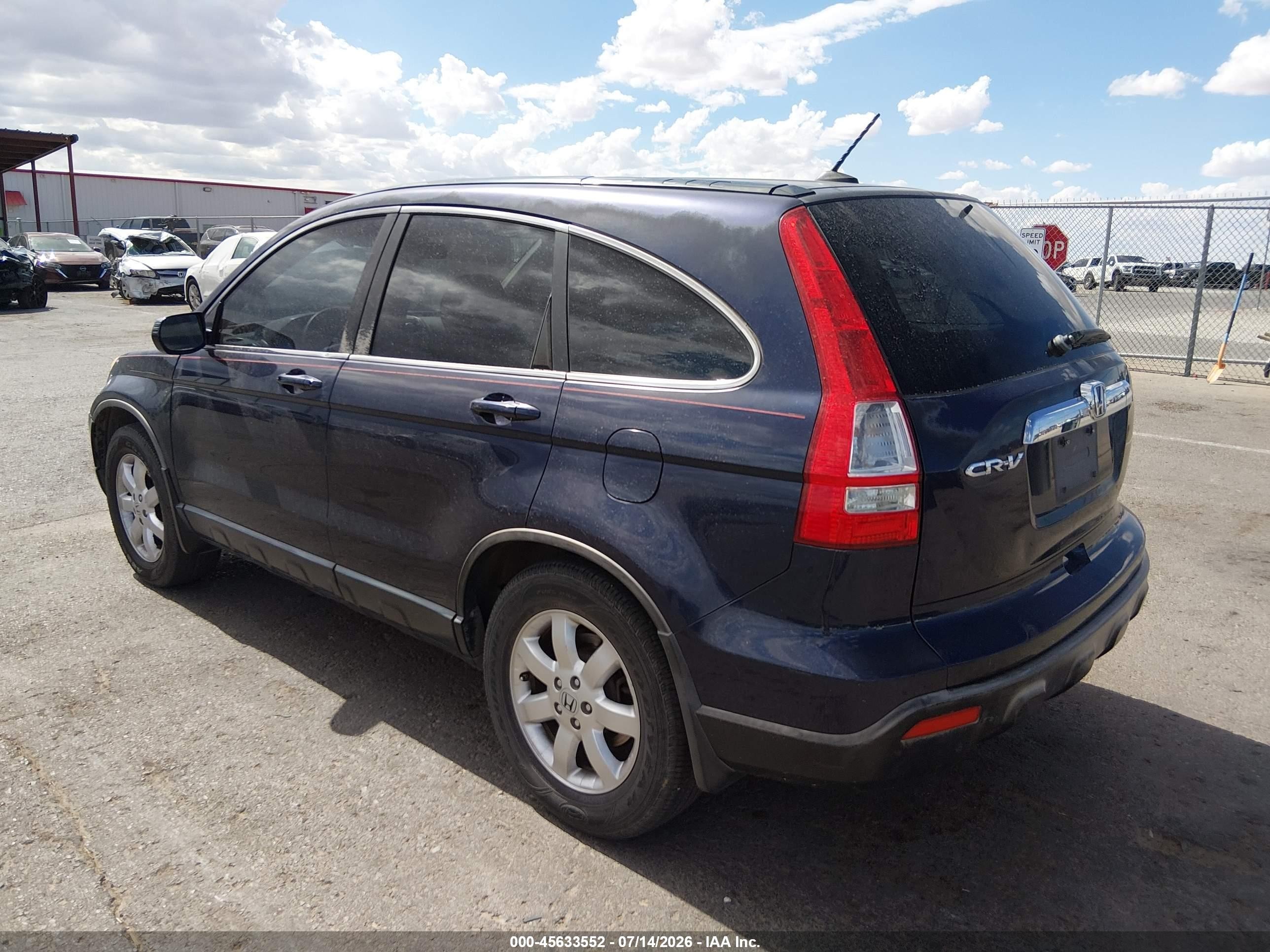 2007 Honda Cr-v Ex-l Blue vin: JHLRE38747C017987