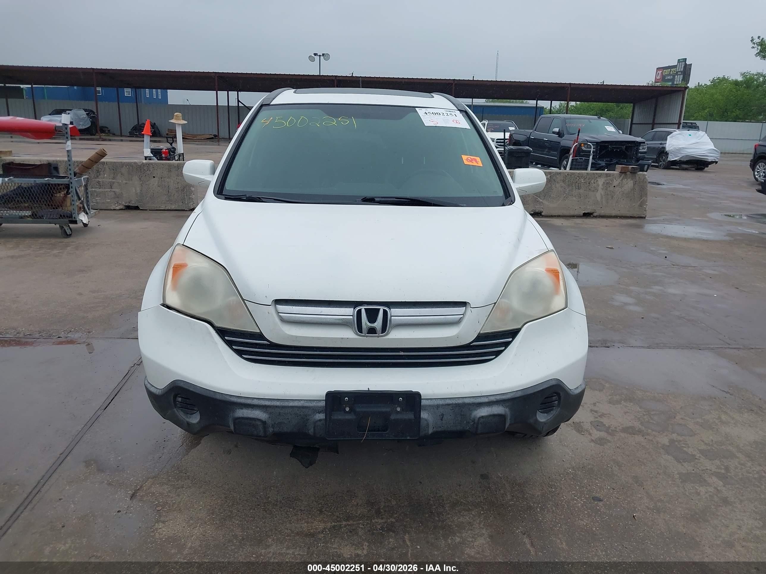 2007 Honda Cr-v Ex-l White vin: JHLRE38747C023188