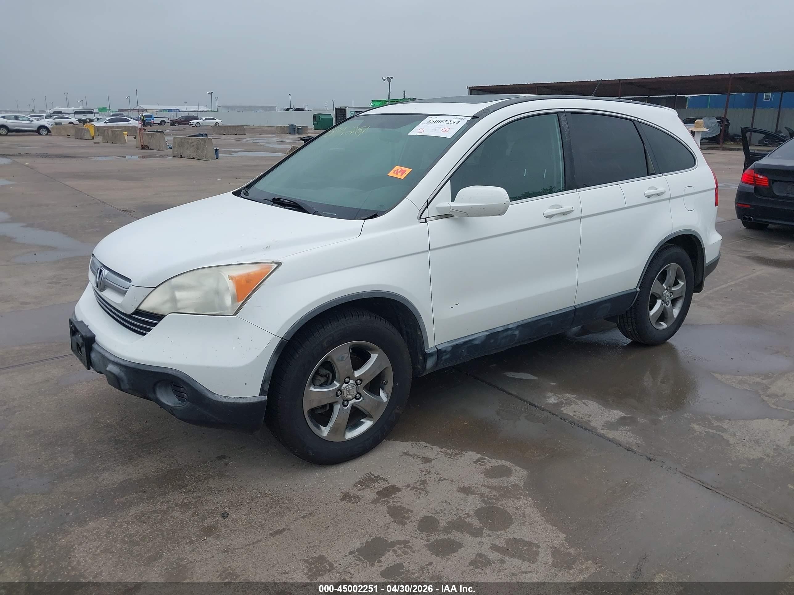 2007 Honda Cr-v Ex-l White vin: JHLRE38747C023188