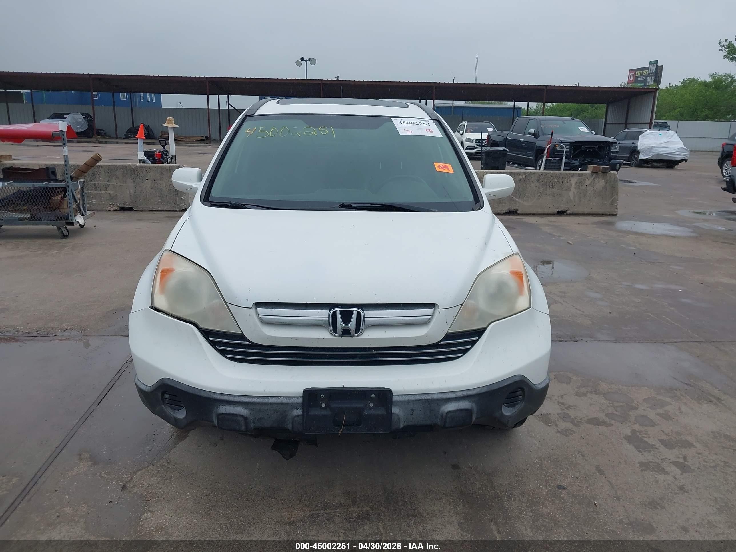 2007 Honda Cr-v Ex-l White vin: JHLRE38747C023188