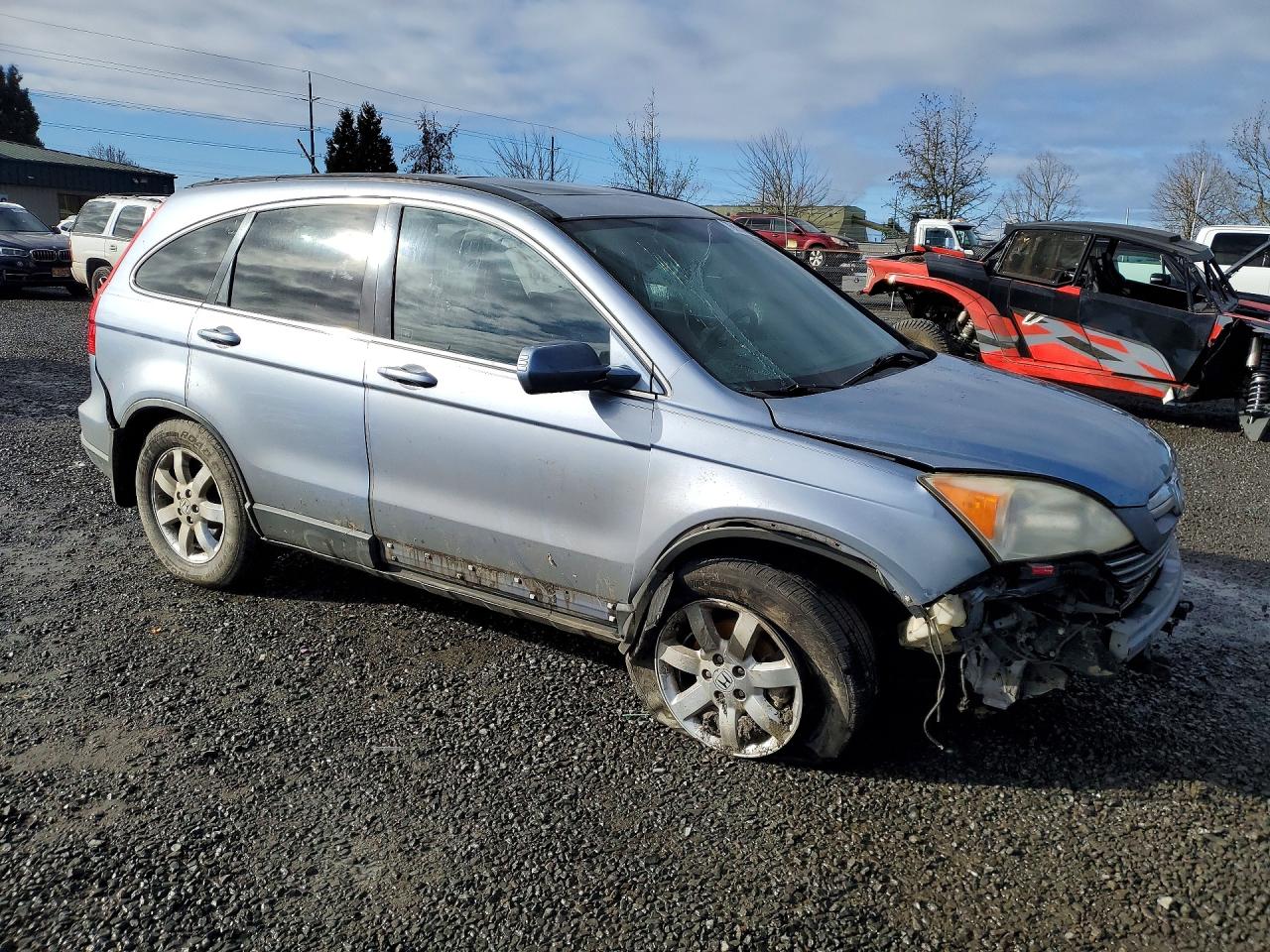 2007 Honda Cr-v Exl Синий vin: JHLRE38747C034210