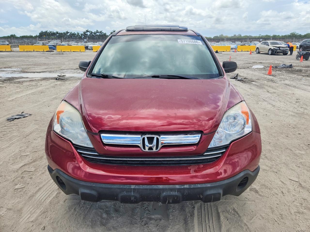 2007 Honda Cr-v Exl Red vin: JHLRE38747C041576