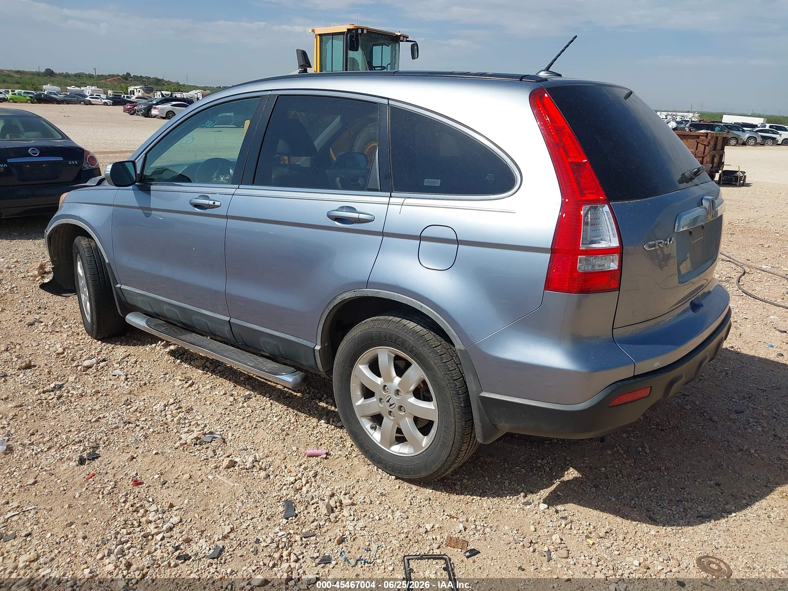 2007 Honda Cr-v Ex-l Light Blue vin: JHLRE38747C047894