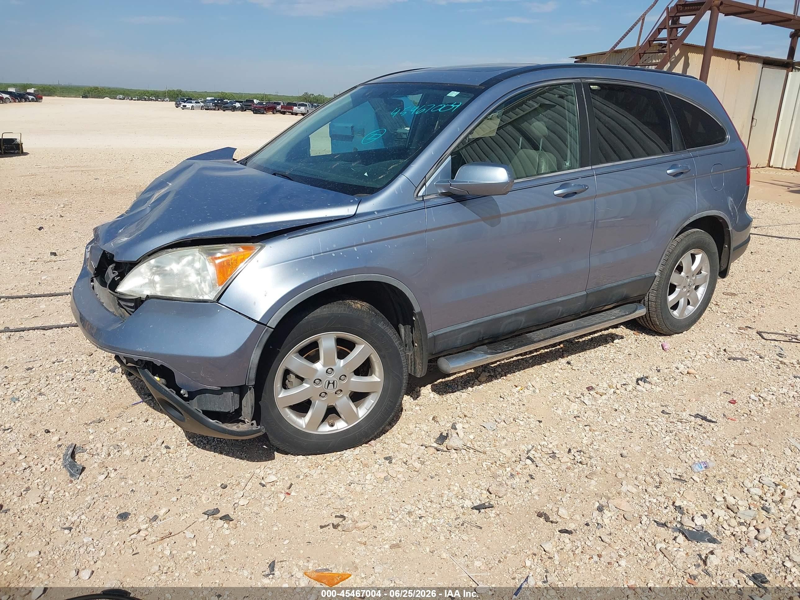 2007 Honda Cr-v Ex-l Light Blue vin: JHLRE38747C047894
