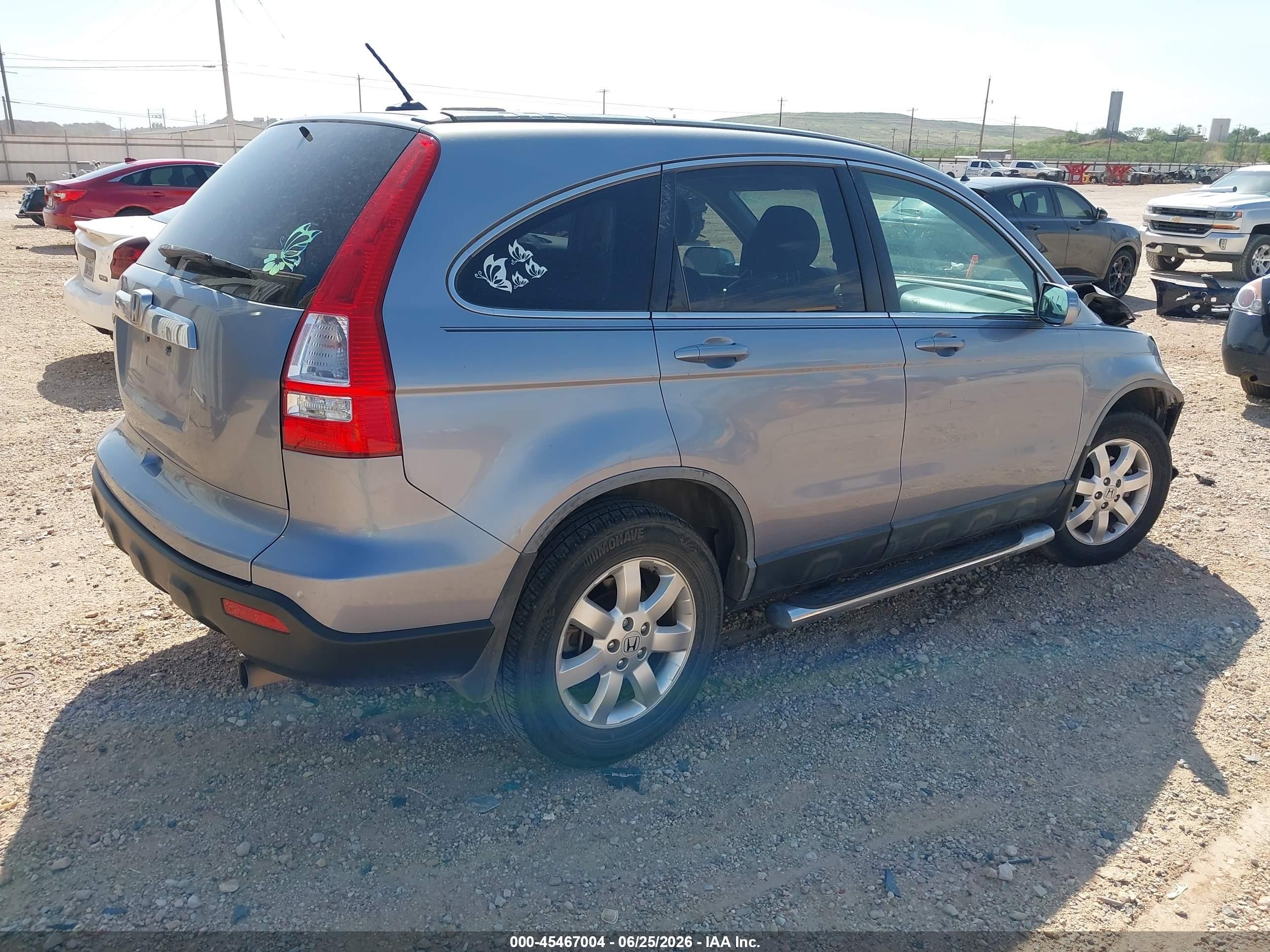 2007 Honda Cr-v Ex-l Light Blue vin: JHLRE38747C047894