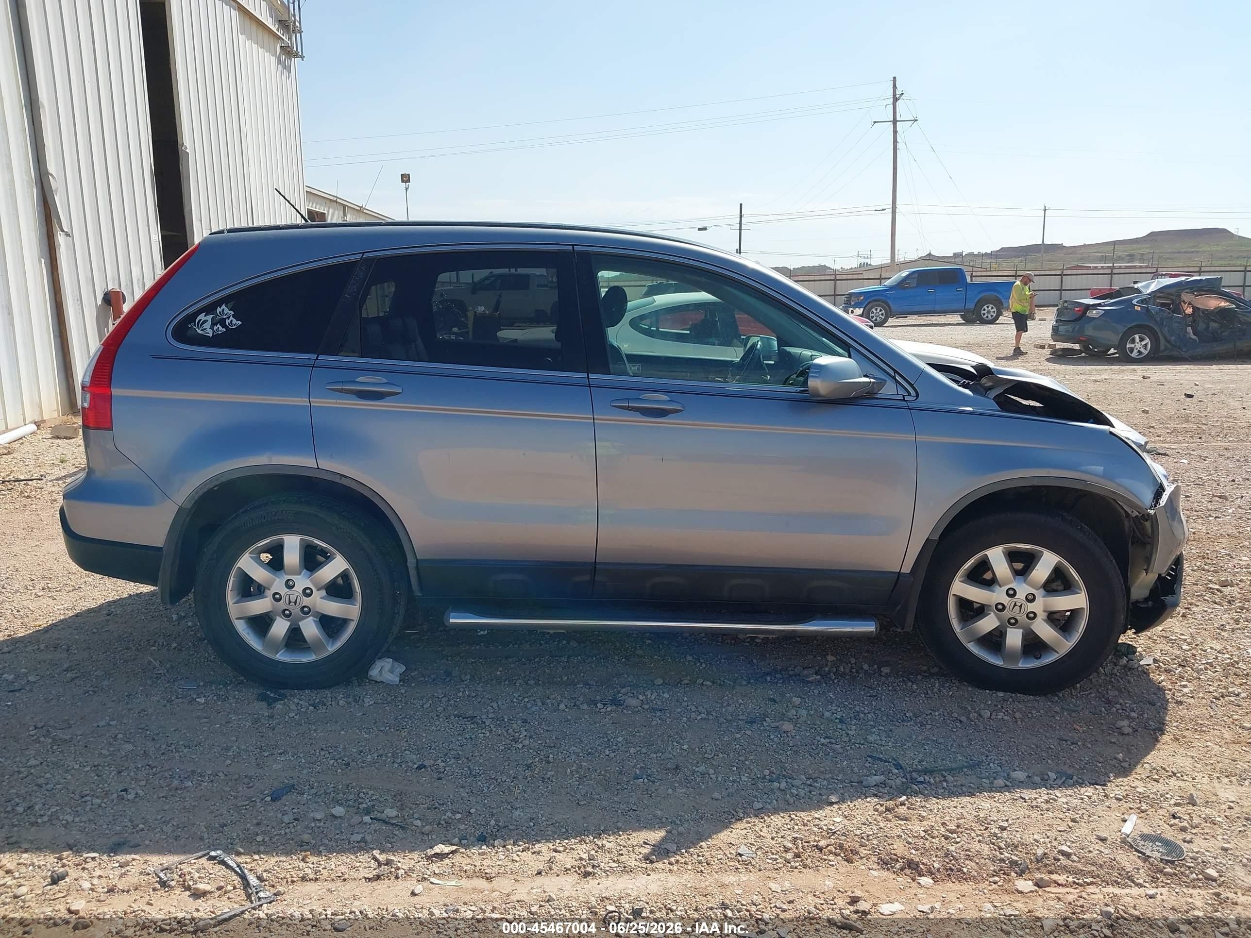 2007 Honda Cr-v Ex-l Light Blue vin: JHLRE38747C047894