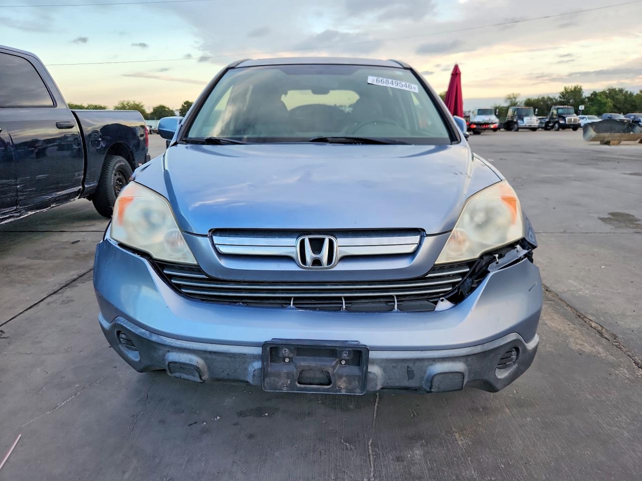 2007 Honda Cr-v Exl Blue vin: JHLRE38747C065344