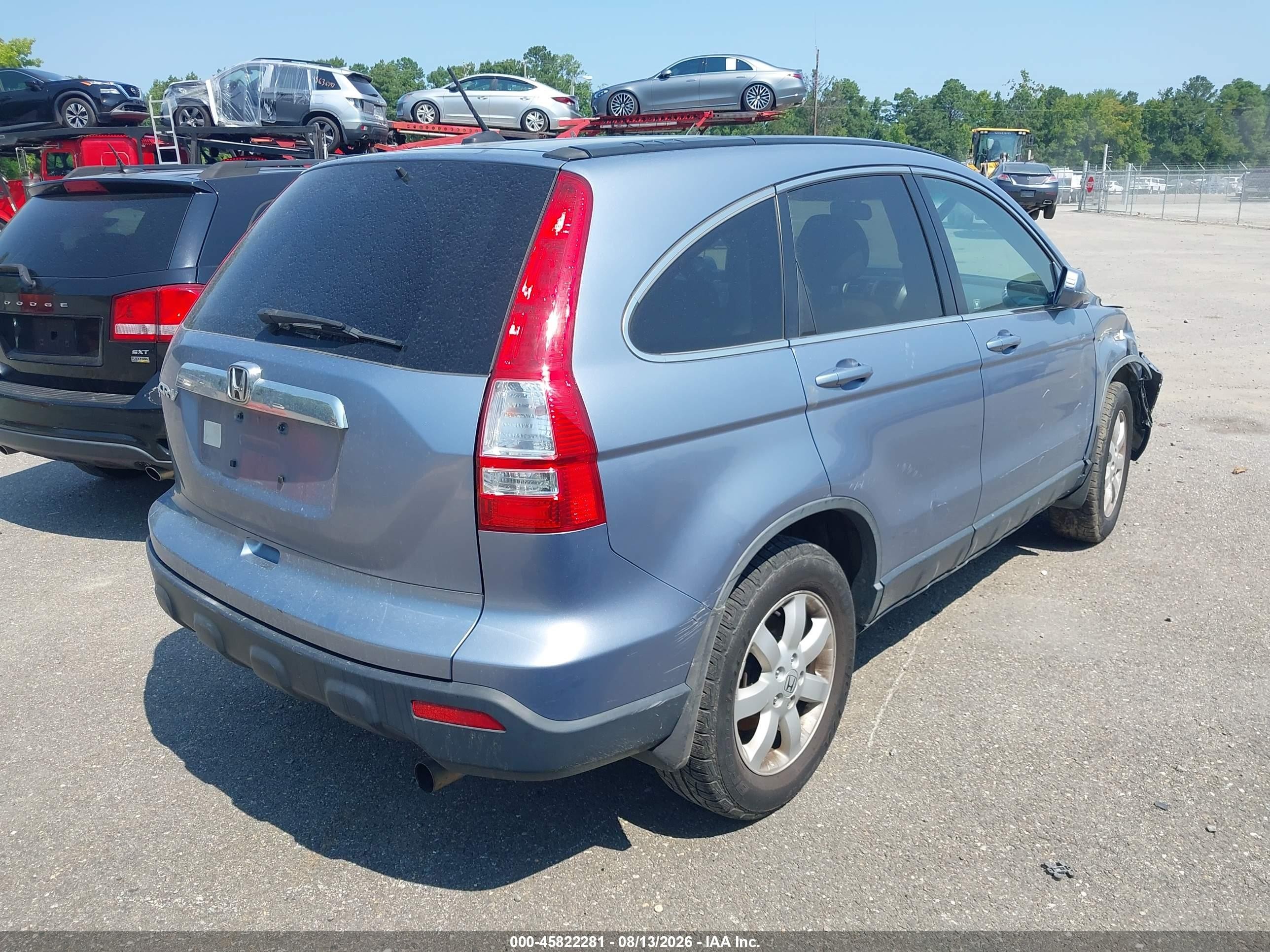 2007 Honda Cr-v Ex-l Синий vin: JHLRE38747C067241