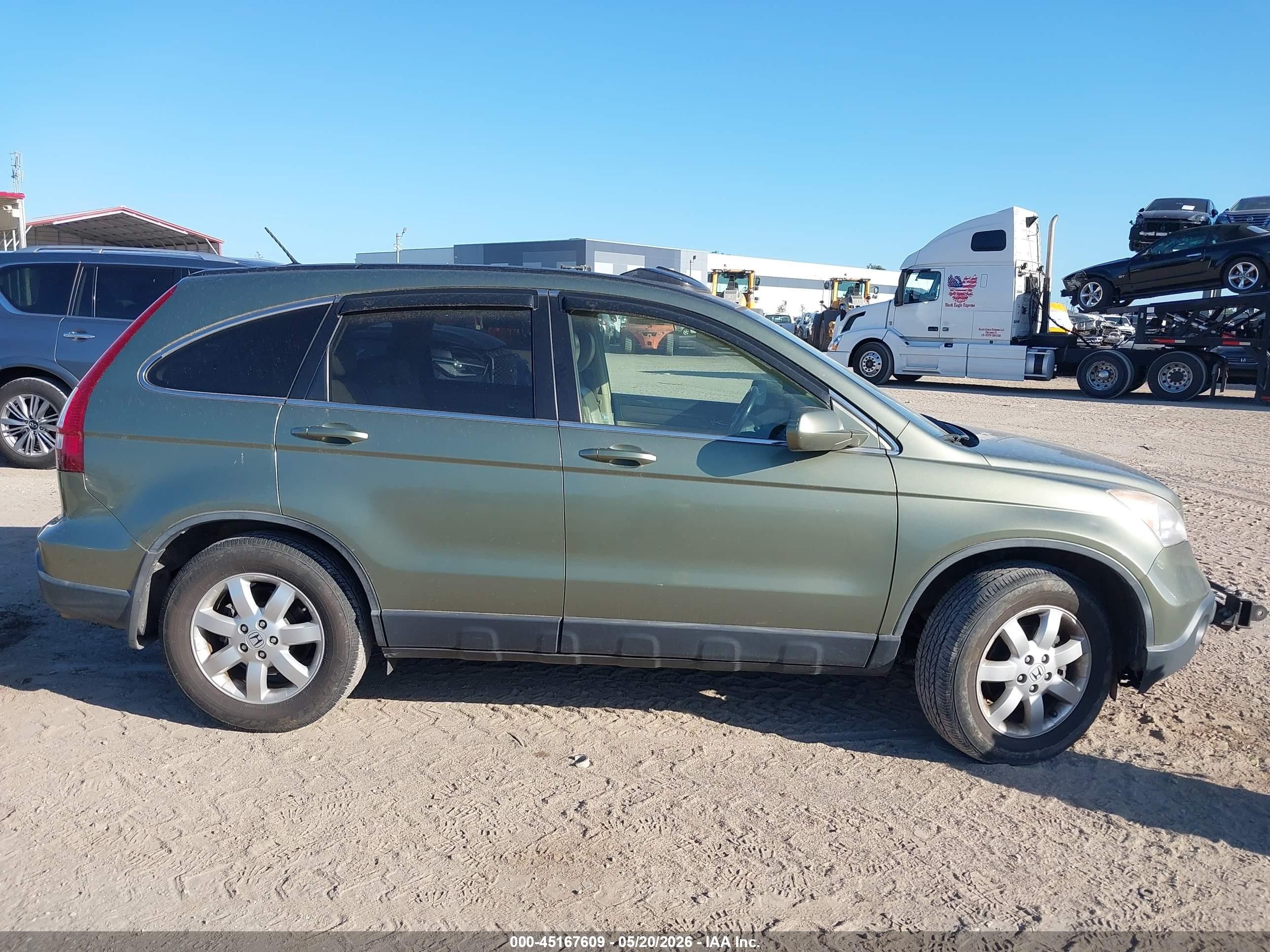2007 Honda Cr-v Ex-l Зеленый vin: JHLRE38747C075064
